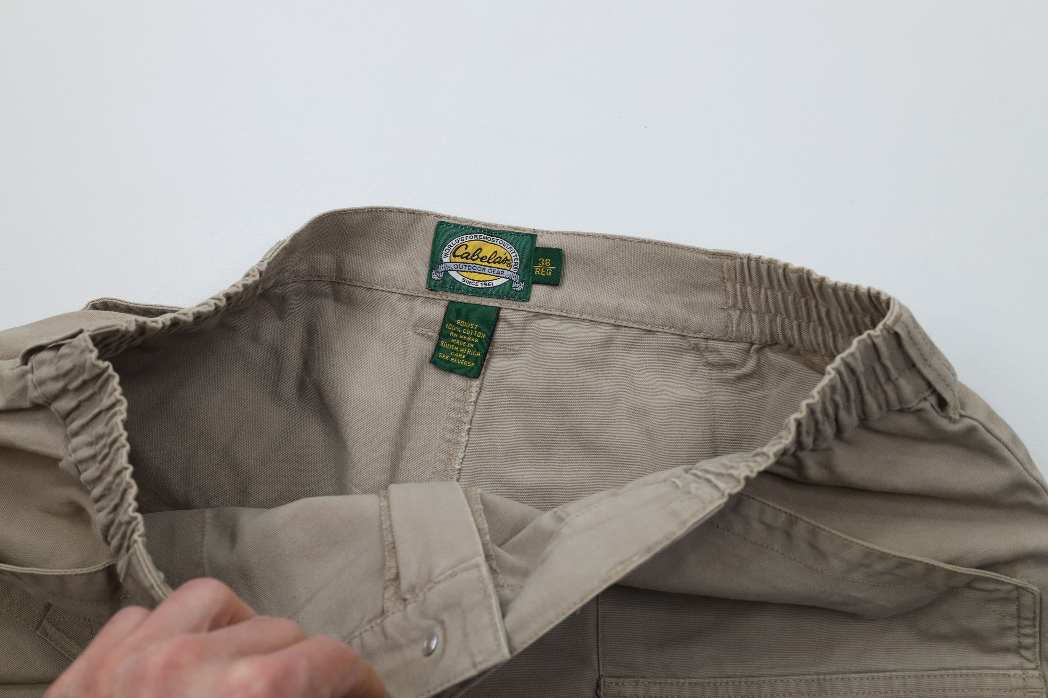 Cabelas Vintage 90s Y2K Cabelas Above Knee Trekking Cargo Shorts Size US 38 / EU 54 - 8 Thumbnail