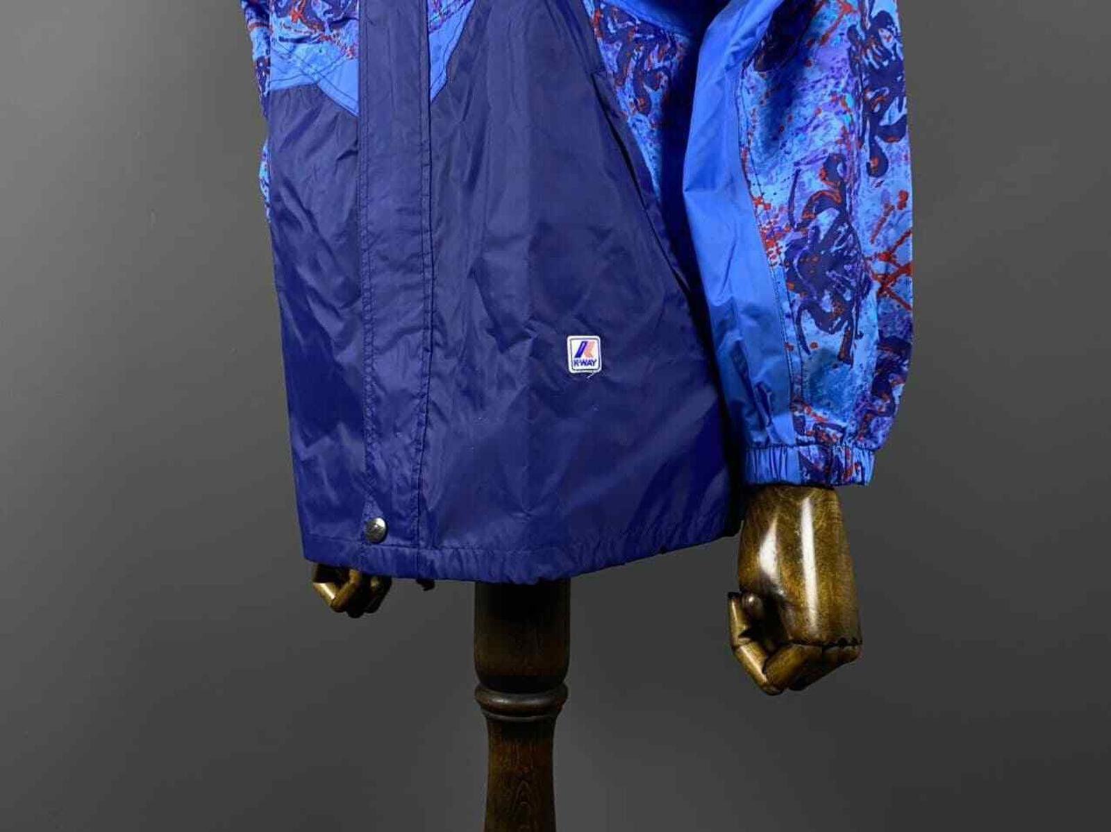 K-Way K.WAY PLUS Blue Zip Up Waterproof Nylon Jacket Size M Size US M / EU 48-50 / 2 - 5 Thumbnail