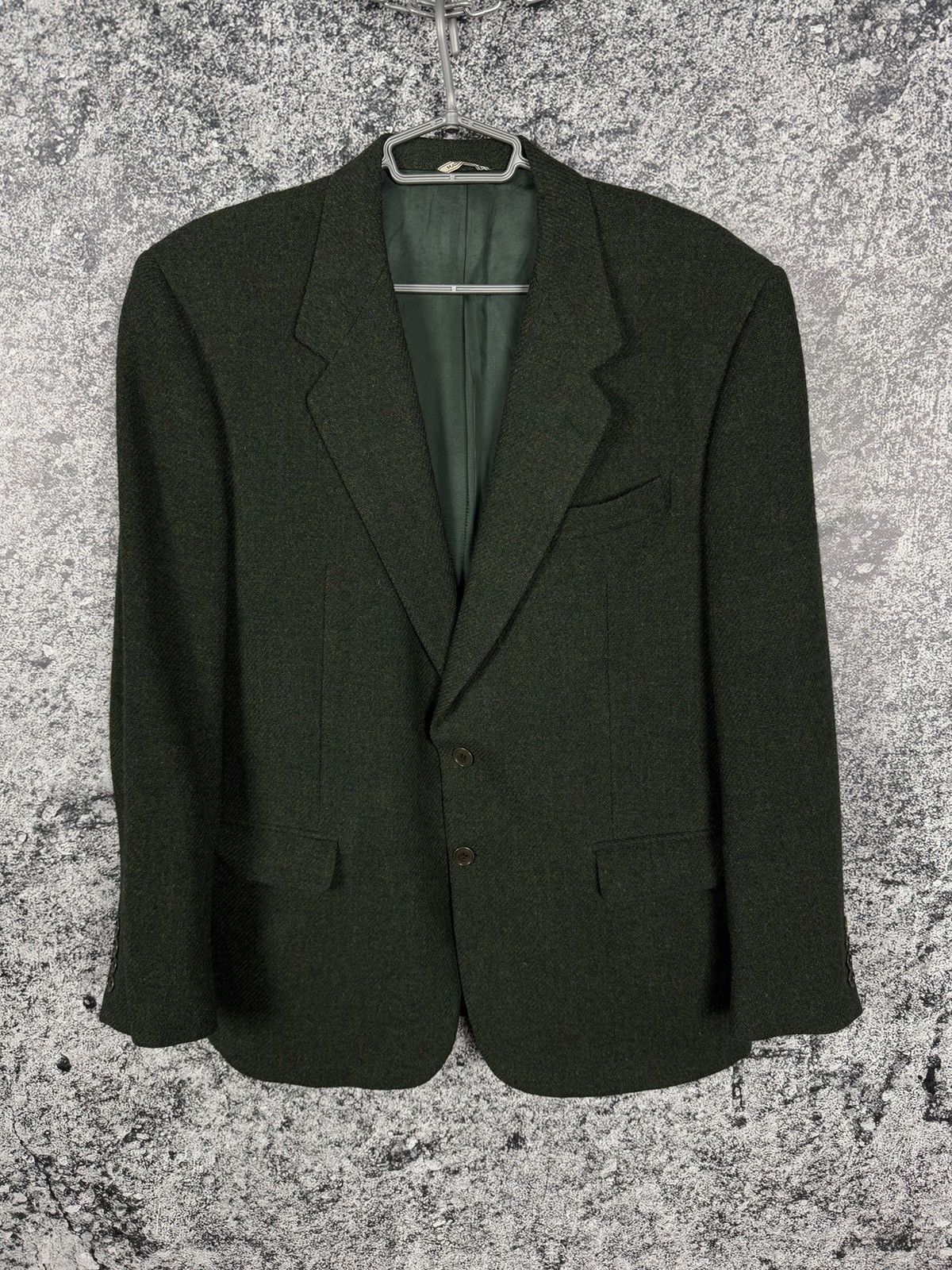 Harris Tweed Harris Tweed Wool Vintage Blazer Made in Italy Size M-L Size 44S - 1 Thumbnail