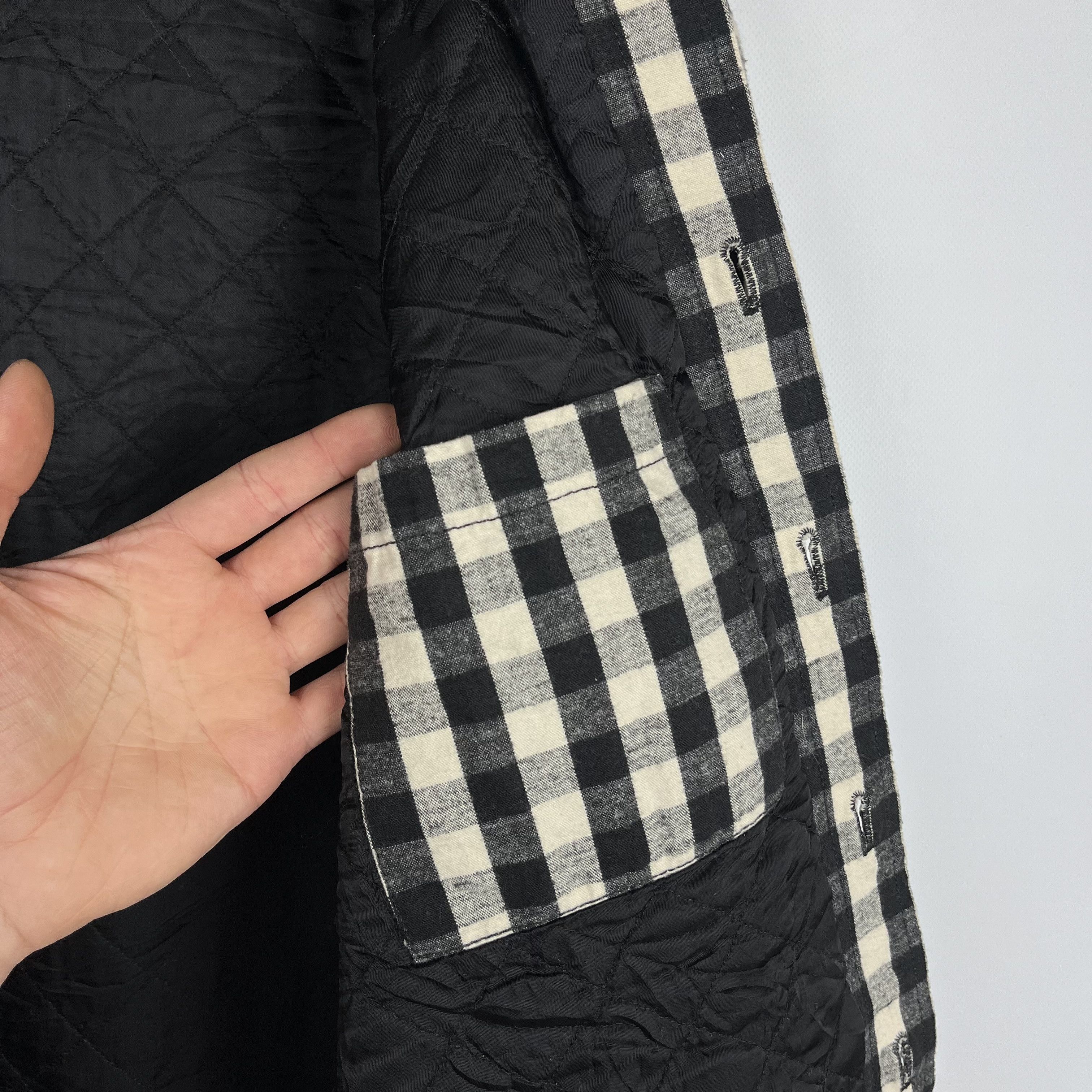 Helmut Lang Helmut Lang Oversized Gingham Flannel Overshirt Jacket Size XS / US 0-2 / IT 36-38 - 15 Thumbnail