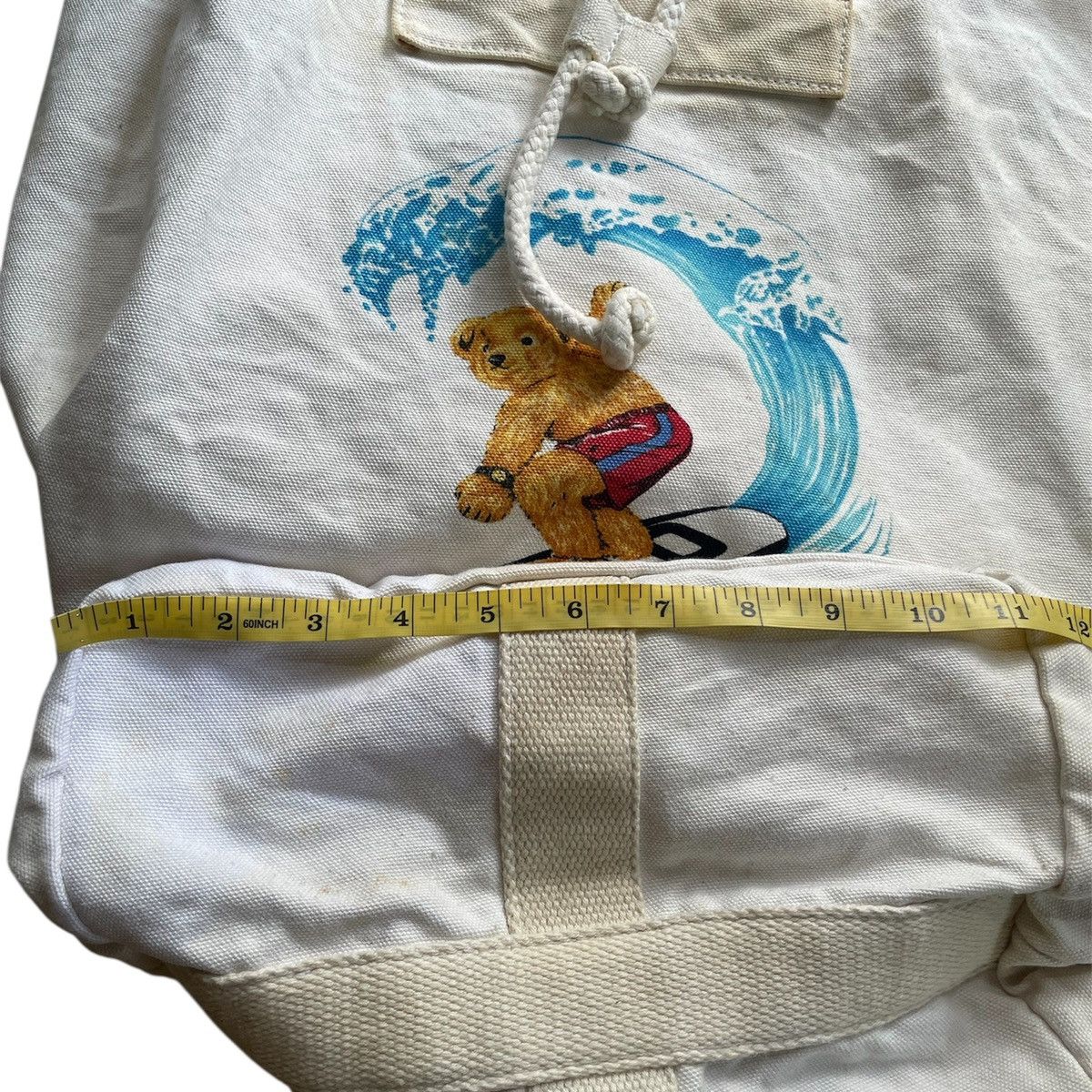 Polo Ralph Lauren Rare!Vintage Polo Ralph Lauren Surfing Bear Drawstring Bag Size ONE SIZE - 9 Thumbnail