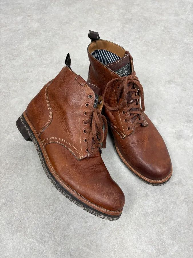 Polo Ralph Lauren Ralph Lauren Brown Leather Army Boots Size US 9 / EU 42 - 5 Thumbnail