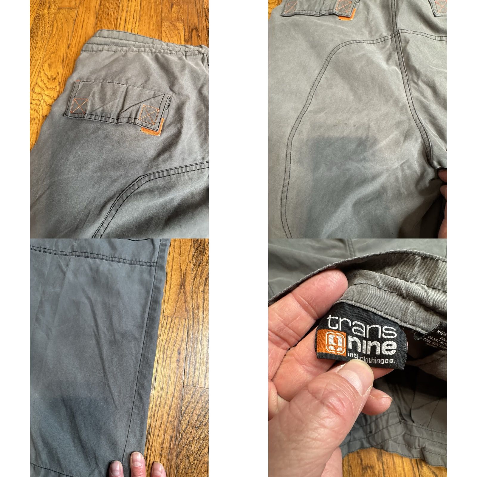 Vintage VINTAGE Trans Nine Y2K Raver Cargo Pants Baggy Techwear Size M Grey Size US 31 - 8 Thumbnail