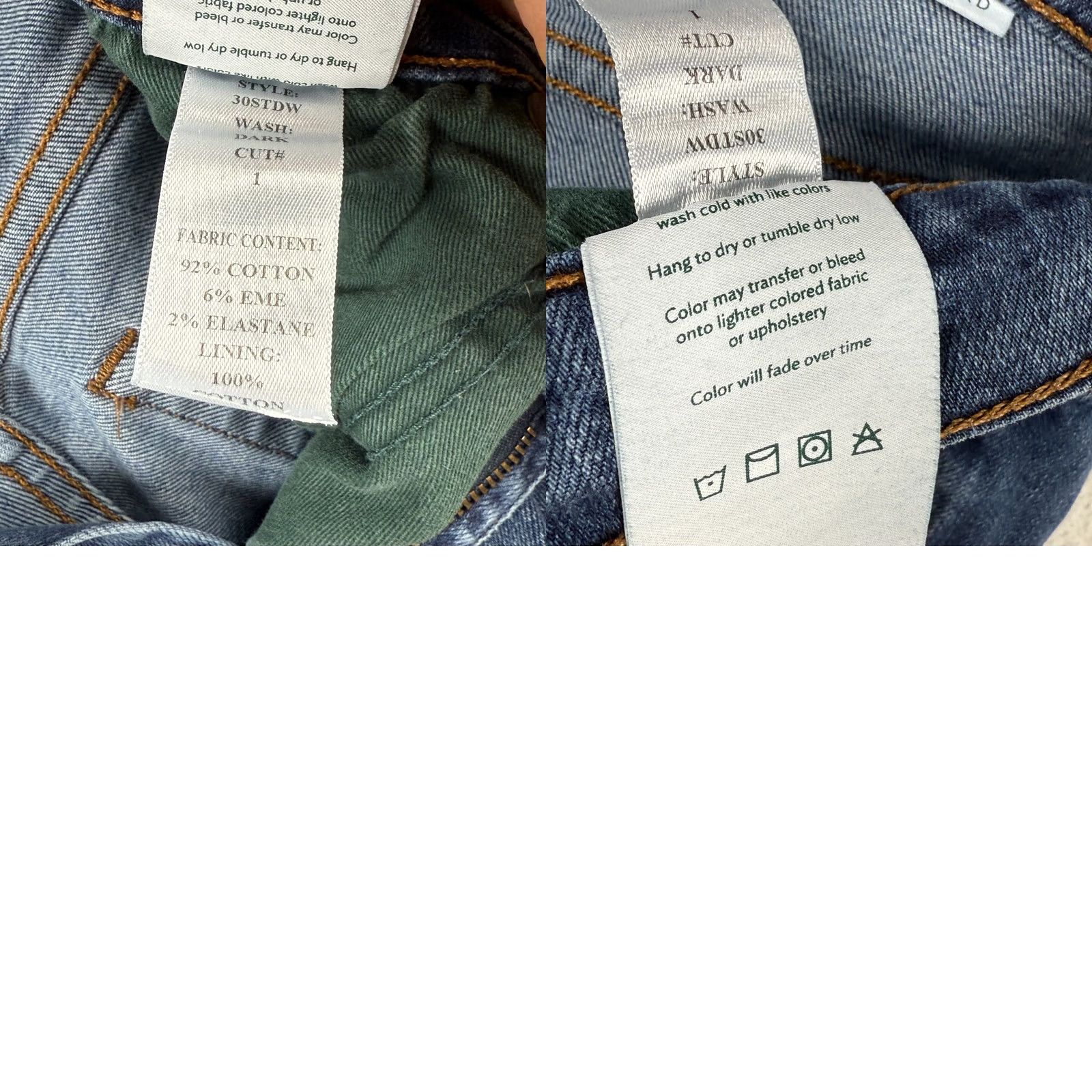 Tecovas Tecovas Jeans 28x28.5 Blue Denim Straight Leg Regular 5-Pocket Mens Jeans Size US 28 / EU 44 - 10 Thumbnail