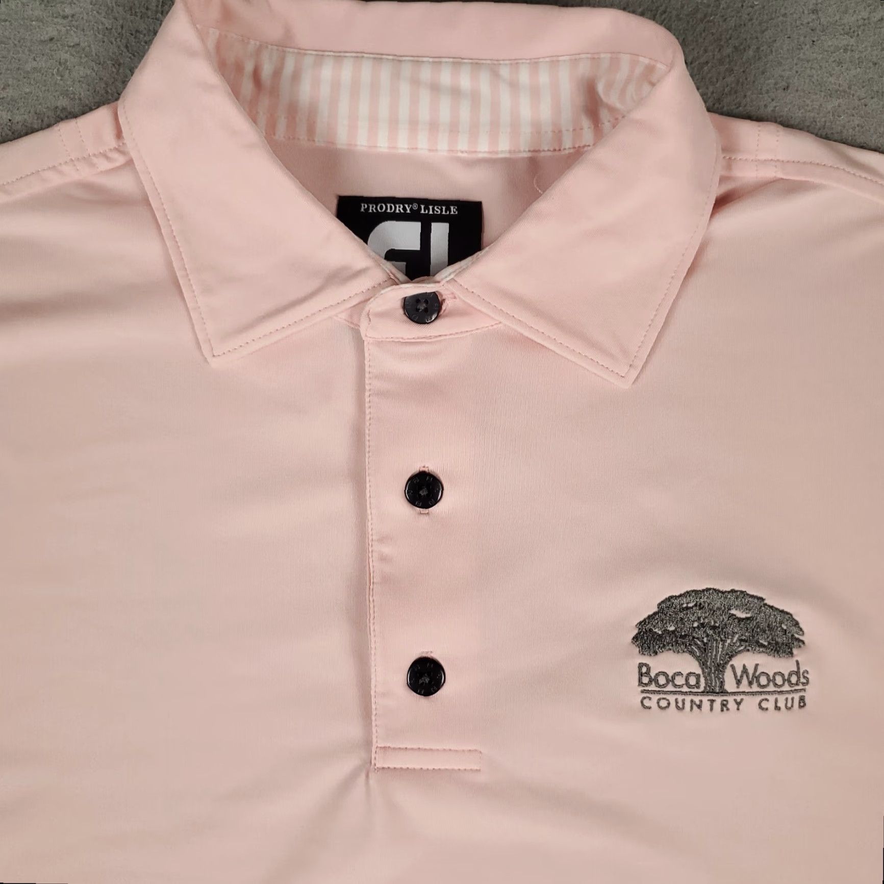 Footjoy FJ FootJoy Polo Shirt Mens Size Medium Pink Golf Casual Short Sleeve Size US M / EU 48-50 / 2 - 2 Thumbnail
