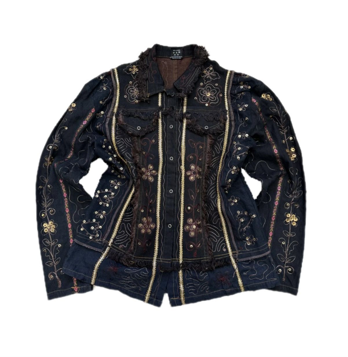 Vintage Denim Jacket L Size Avant Garde Y2K Size L / US 10 / IT 46 - 1 Thumbnail