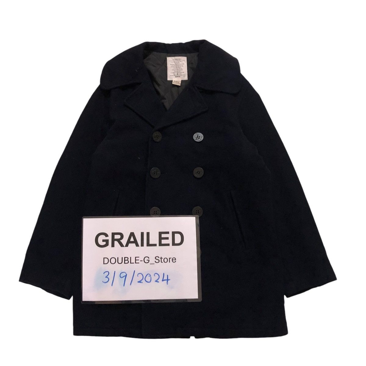 Edwin 📌VINTAGE WOOL BIKER JACKEG EDWIN COMPANY DOUBLE COLLAR Size US L / EU 52-54 / 3 - 1 Thumbnail