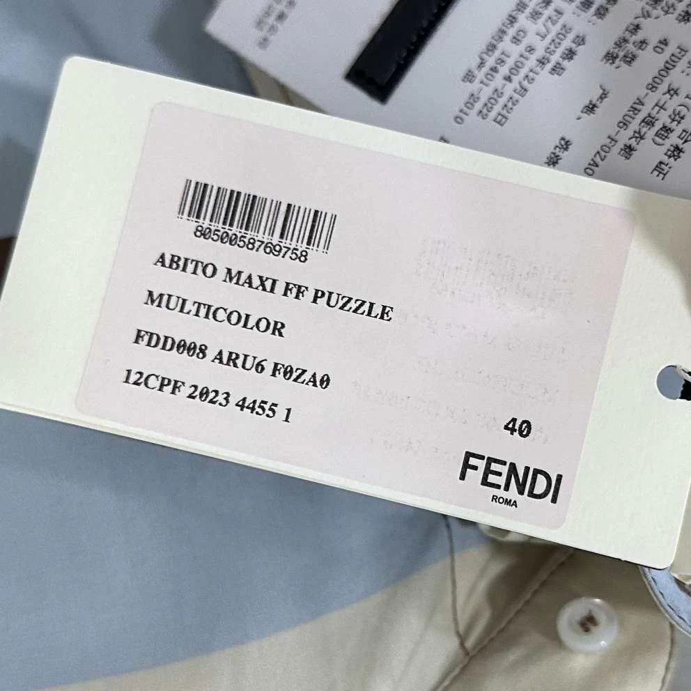 Fendi FENDI colorblocked shirt dress 40 Size M / US 6-8 / IT 42-44 - 8 Thumbnail