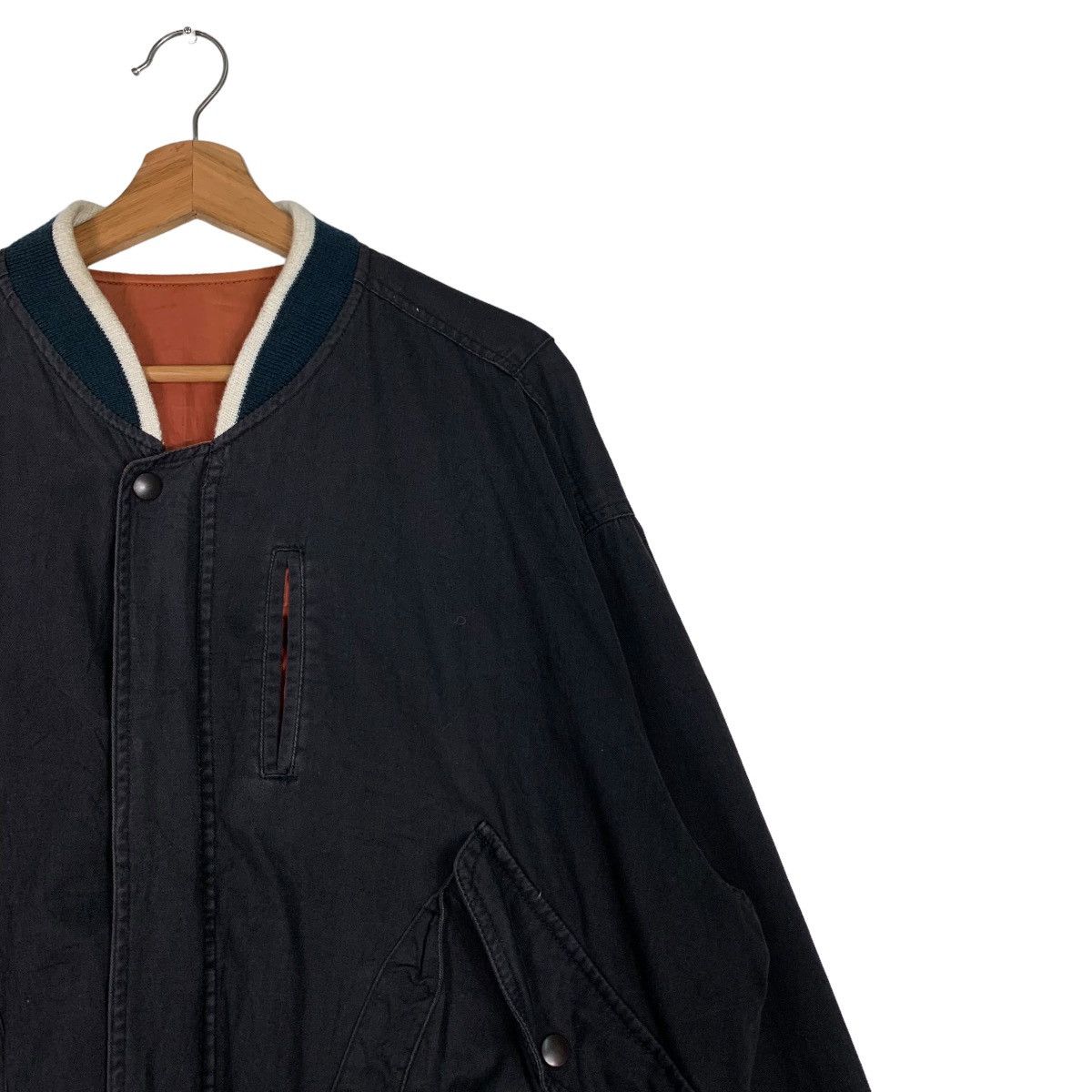 Japanese Brand CROSS BREED Big Logo Reversible Bomber Jacket #0118-C7 Size US L / EU 52-54 / 3 - 8 Thumbnail