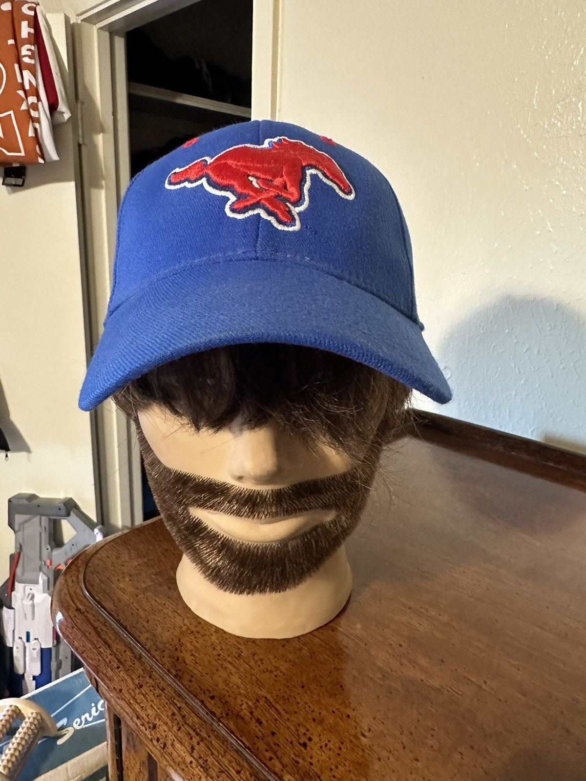 NCAA × Vintage Vintage NCAA SMU Mustangs fitted one size hat 00s Size ONE SIZE - 1 Thumbnail