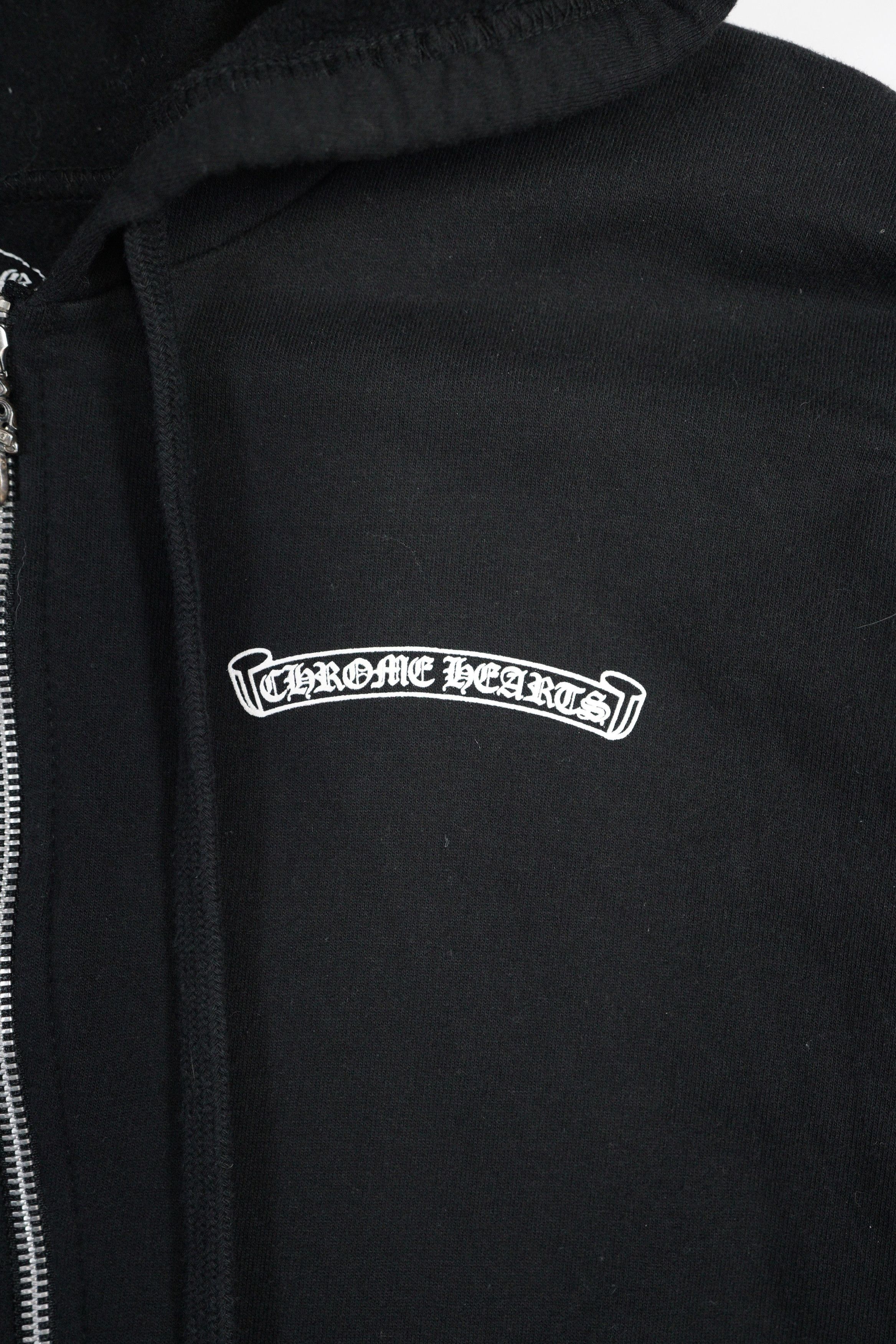 Chrome Hearts Chrome Hearts Vintage Black USA Red Prints Zip Hoodie Size US L / EU 52-54 / 3 - 5 Thumbnail