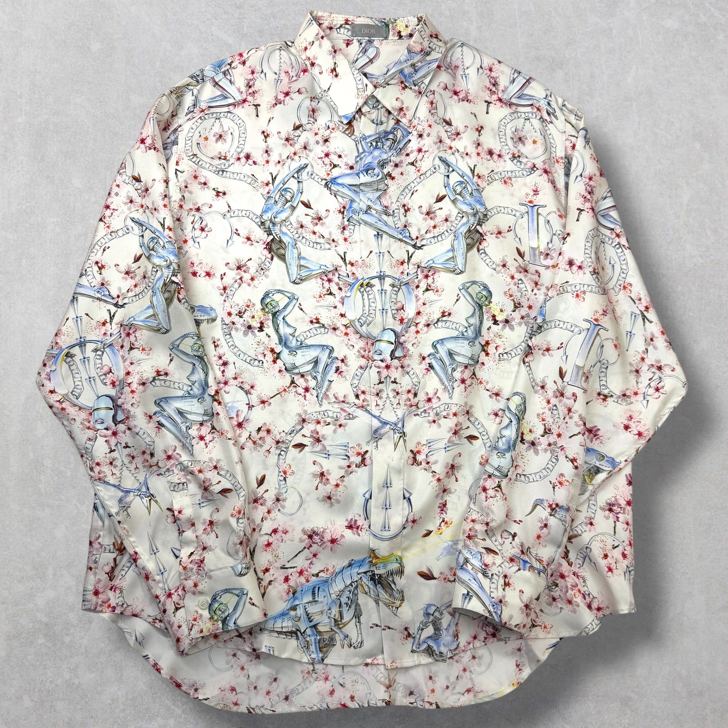 Dior Dior Hajime Sorayama "Sexy Robot" Silk Shirt 41 (L) Size US L / EU 52-54 / 3 - 1 Thumbnail
