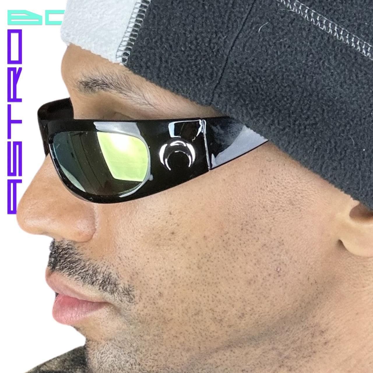 Other Black Polarized Futuristic Rave Sunglasses Size ONE SIZE - 2 Thumbnail