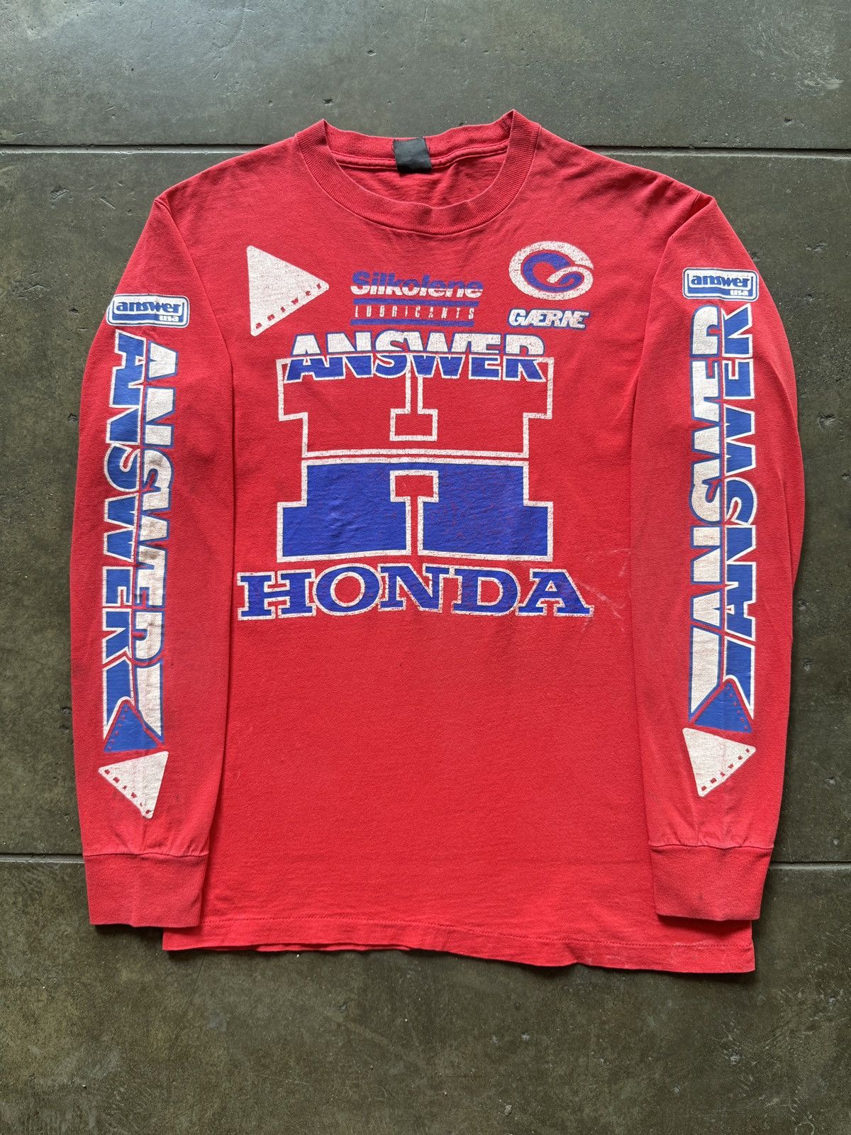 Vintage Vintage ‘80s Honda Answer Car Racing Tee Shirt Nascar F1 Size US M / EU 48-50 / 2 - 1 Thumbnail