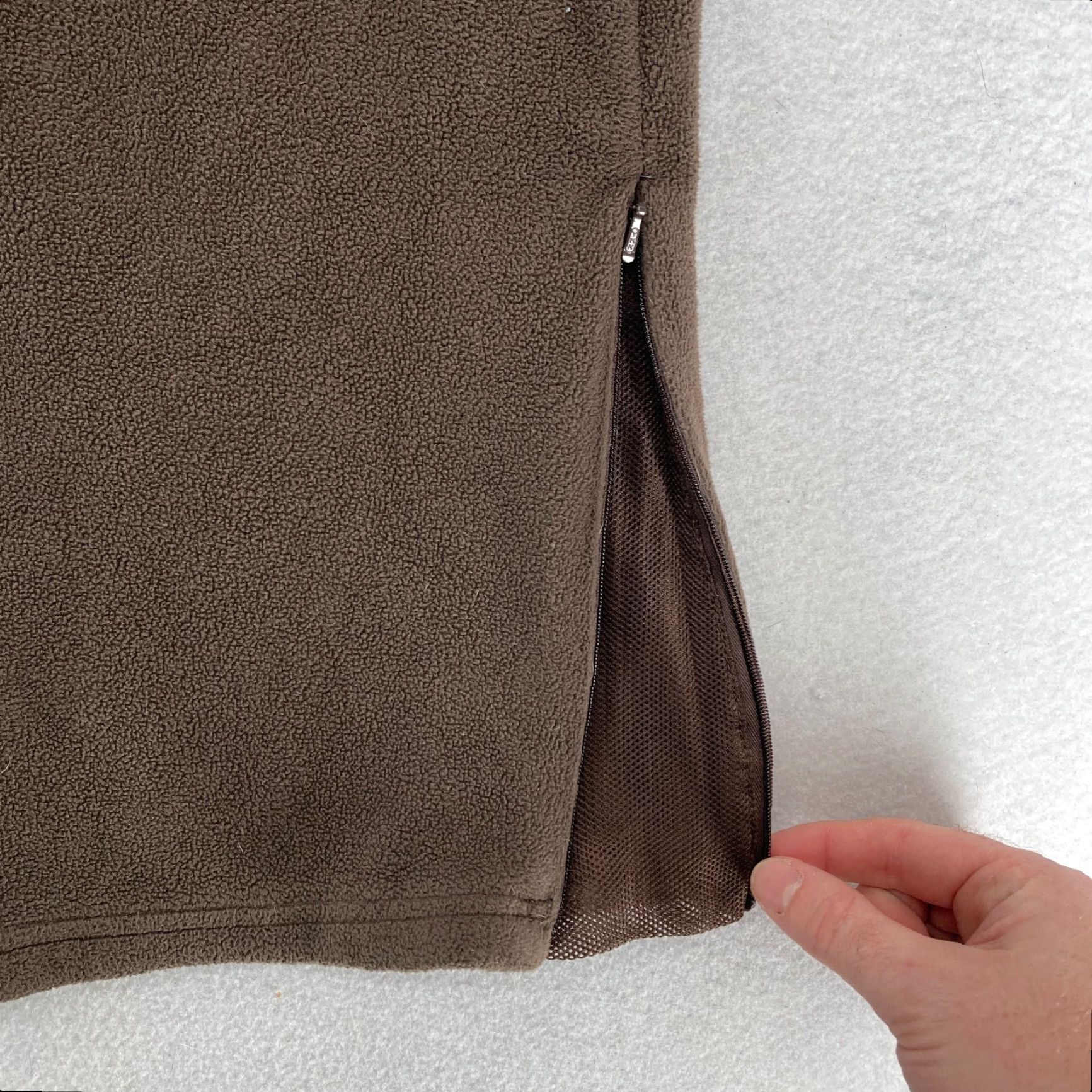 Nike VINTAGE Nike Fleece Sweatpants Women's XL Brown Ankle Zip Pull On Straight Y2K Role: 80s 90s? Size 40" / US 18 - 4 Thumbnail