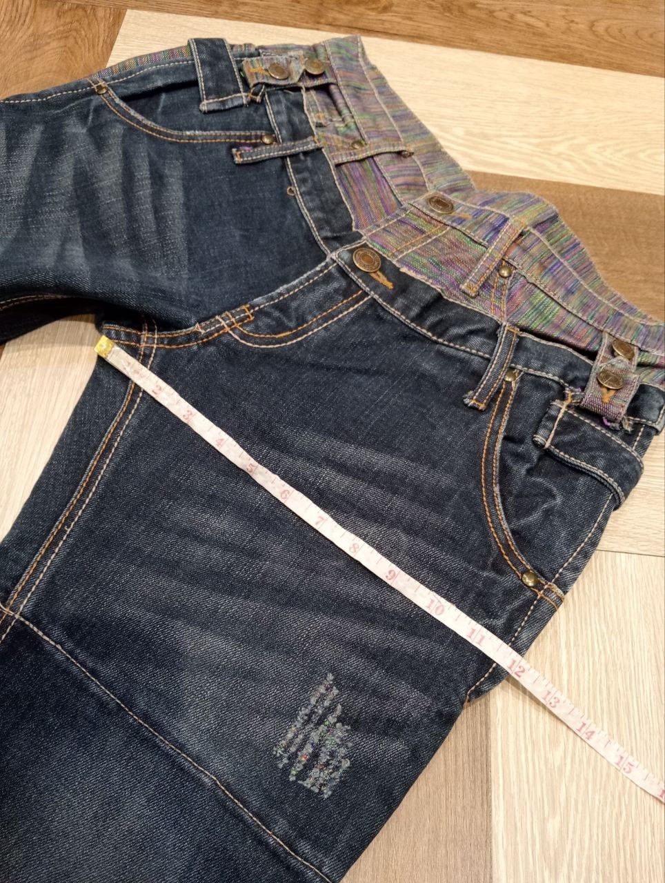 Japanese Brand JAPANESE DOUBLE WAIST BLUE DENIM PANTS Size US 33 - 20 Thumbnail