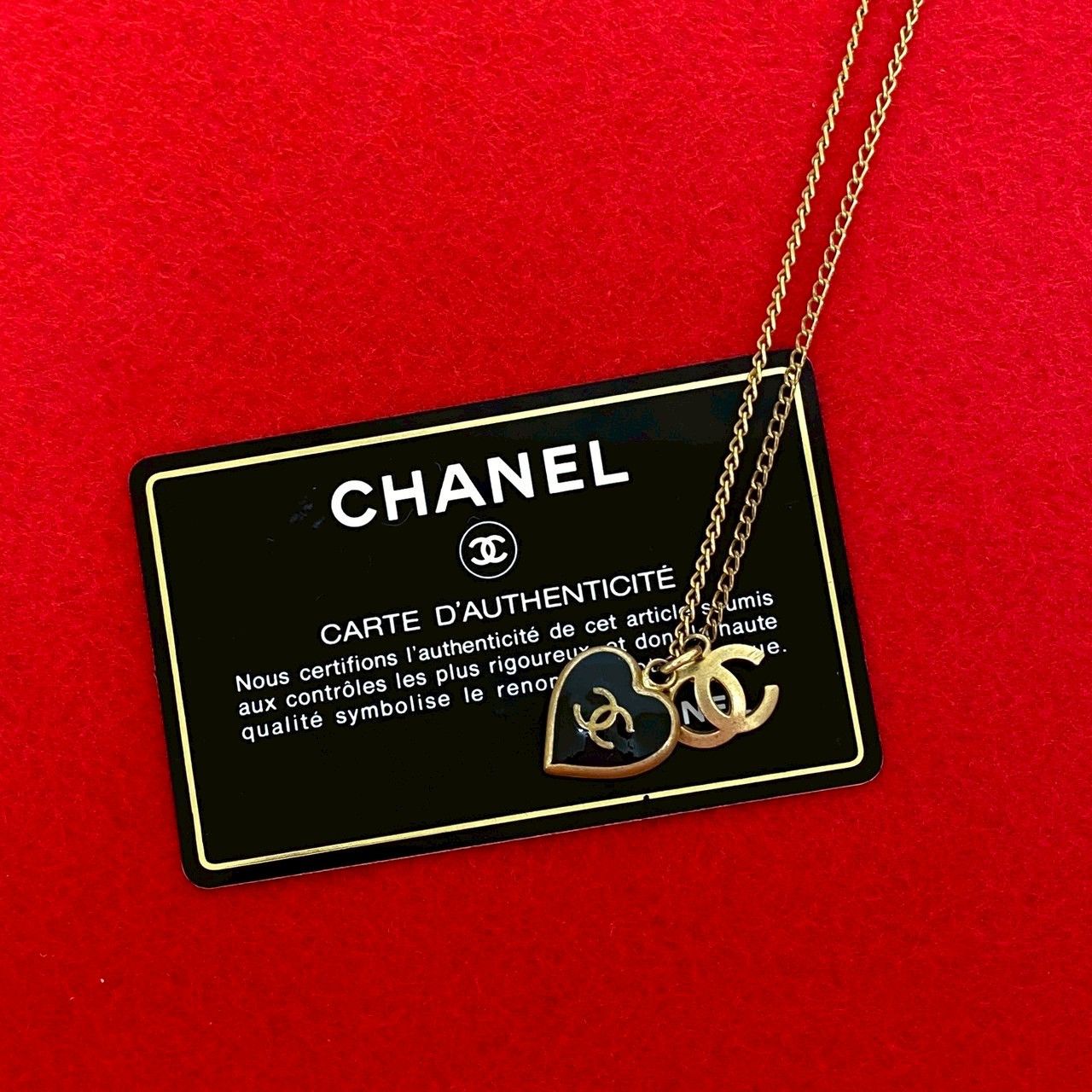Chanel Chanel Chanel Coco Mark Heart Motif Necklace Metal Necklace DUTY FREE for USA Size ONE SIZE - 1 Thumbnail