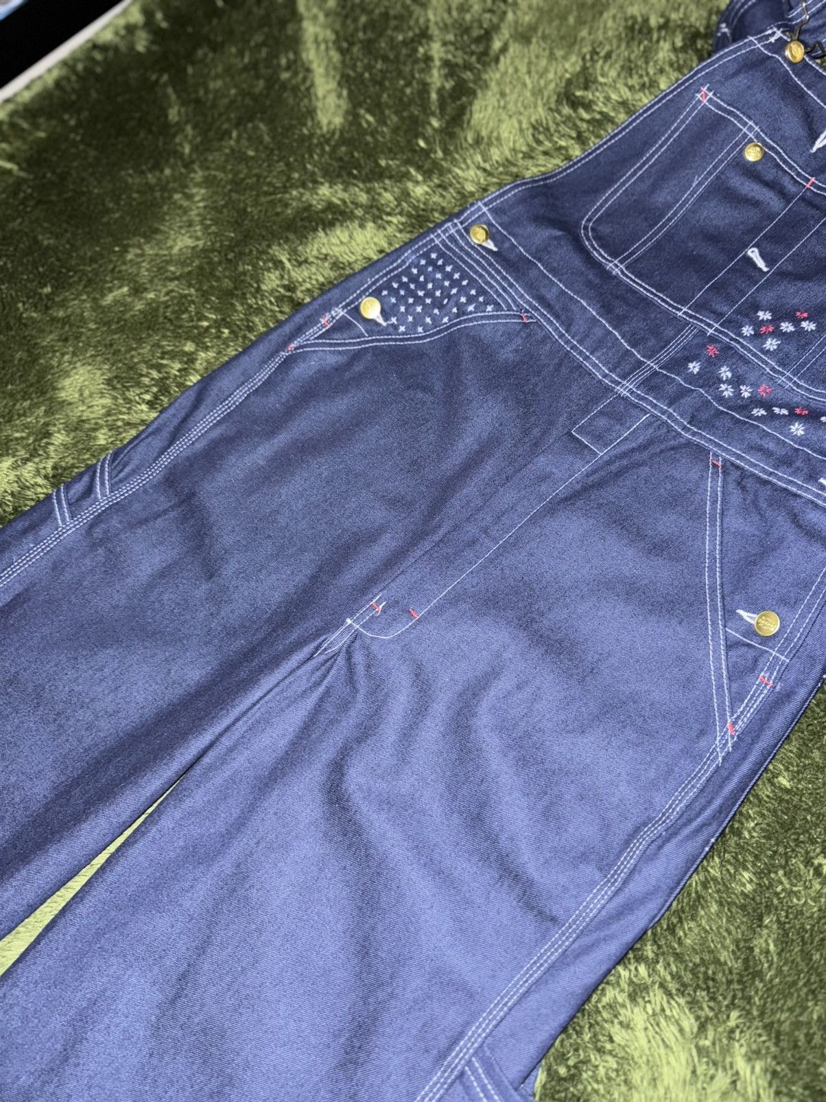 Dickies [30x30] Dickies Japanese Sashiko Custom Overalls – Indigo Size US 30 / EU 46 - 6 Thumbnail