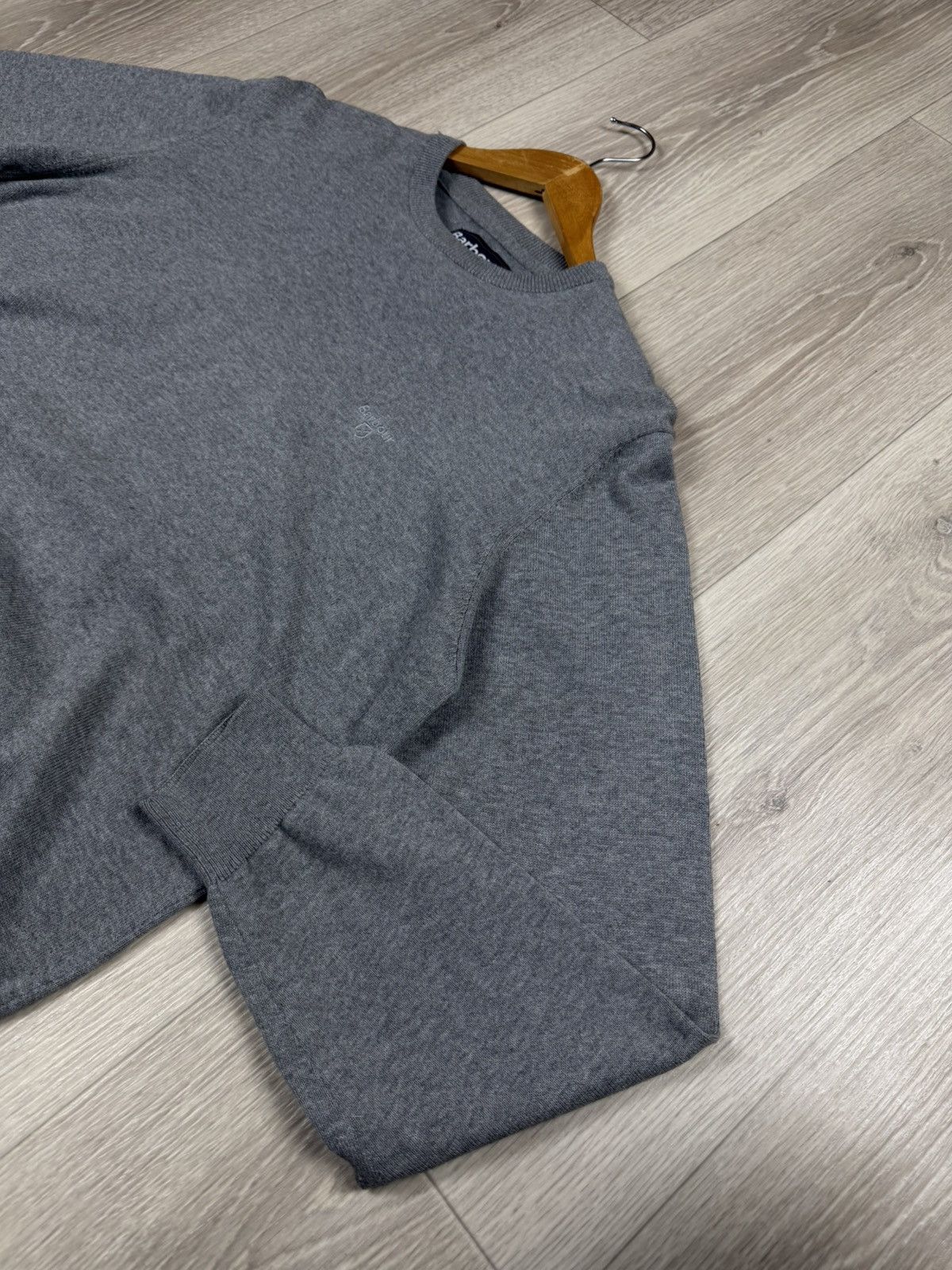 Barbour Barbour Gray Crewneck Sweater Size M Size US M / EU 48-50 / 2 - 4 Thumbnail