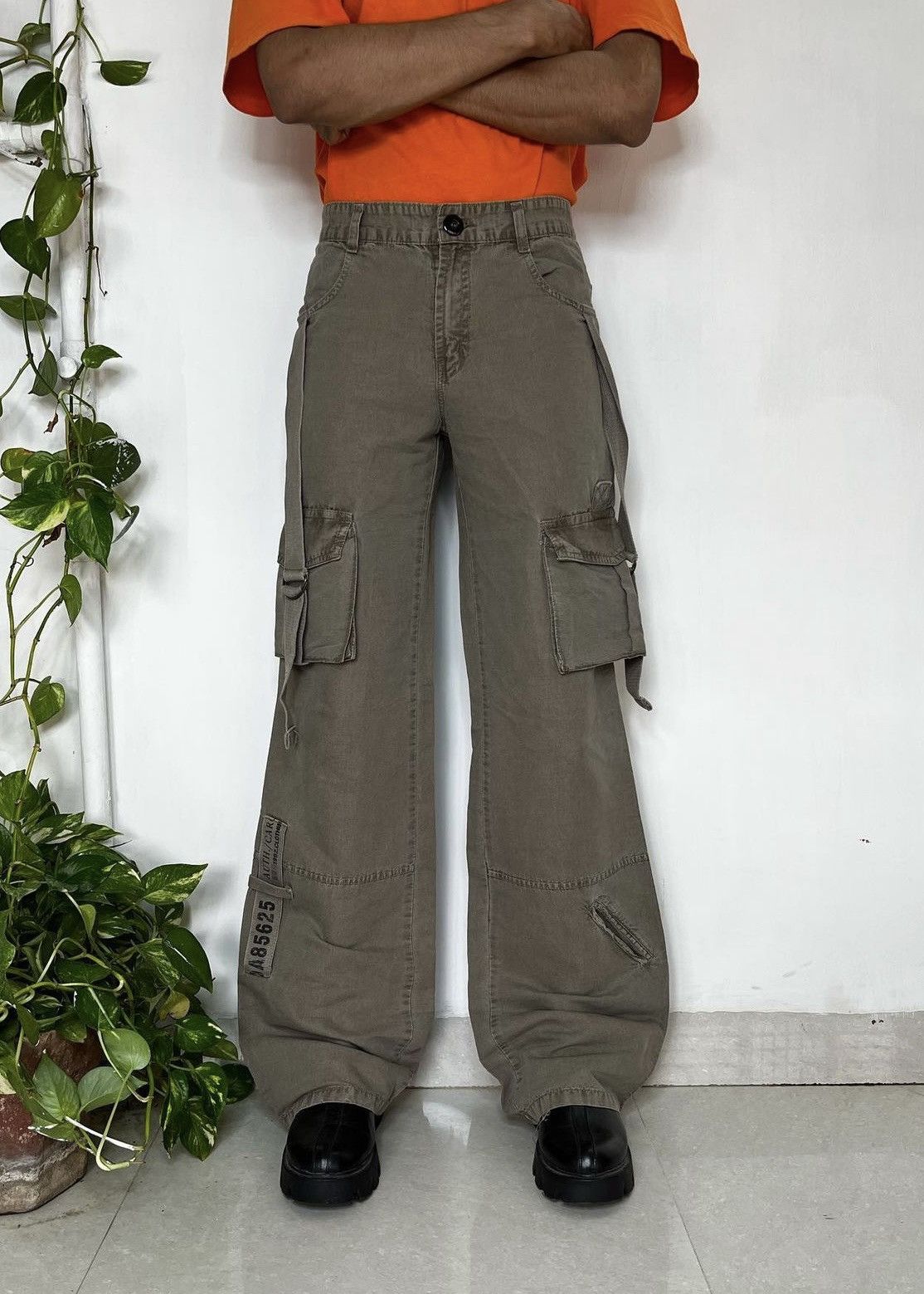 Junya Watanabe Y2K Japanese brand bondage multipocket flare cargo