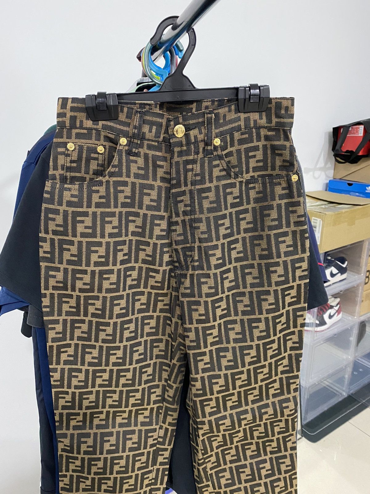 Fendi Vintage Fendi jeans Monogram Size 27" / US 4 / IT 40 - 2 Thumbnail