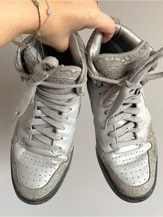Nike Nike Air Royalty Gray Leopard High Top Sneakers - 6 Size US 6 / IT 36 - 3 Thumbnail