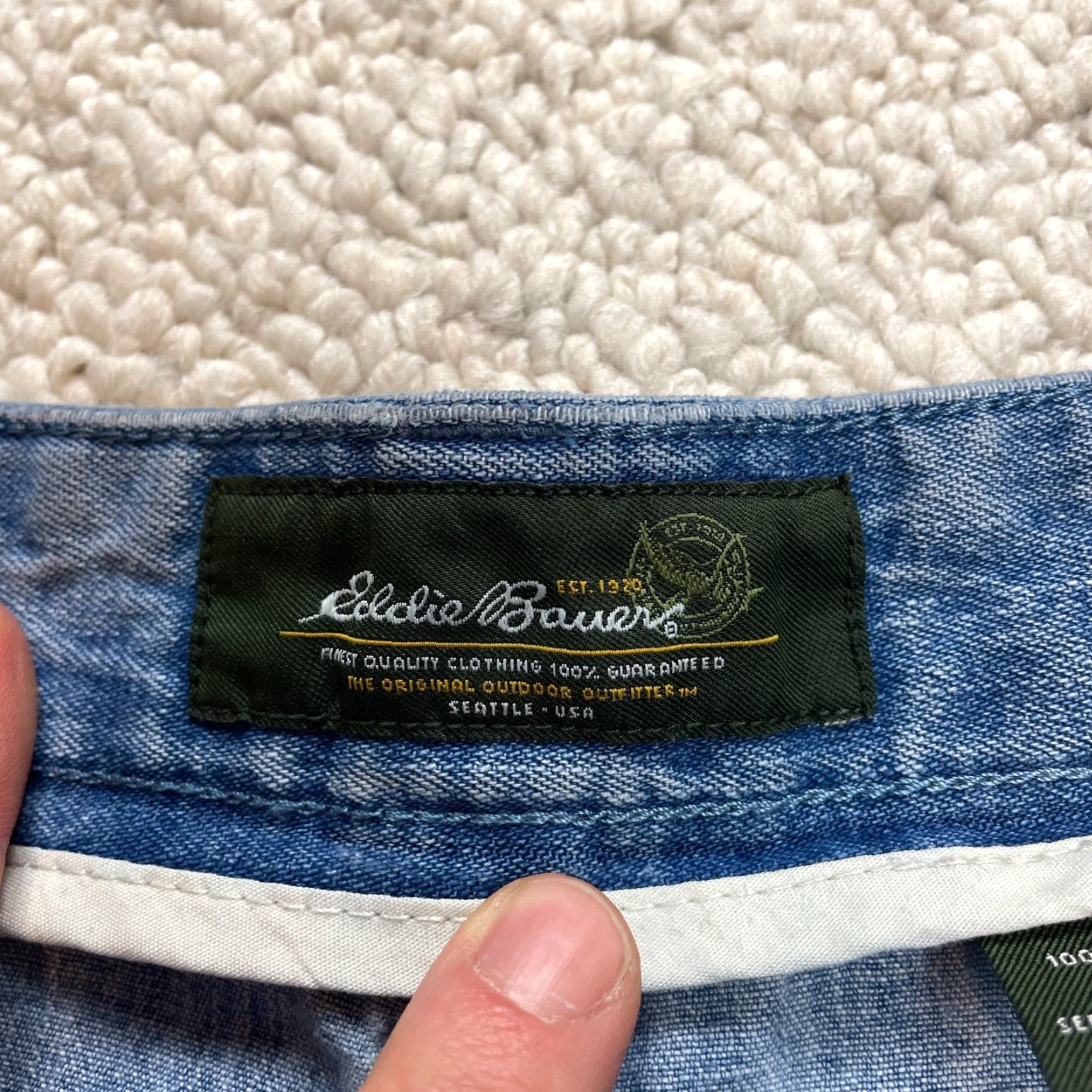 Eddie Bauer Eddie Bauer Jeans Blue Denim Mens 44x29 Straight Relaxed Medium Wash Pockets Size US 44 / EU 60 - 7 Thumbnail