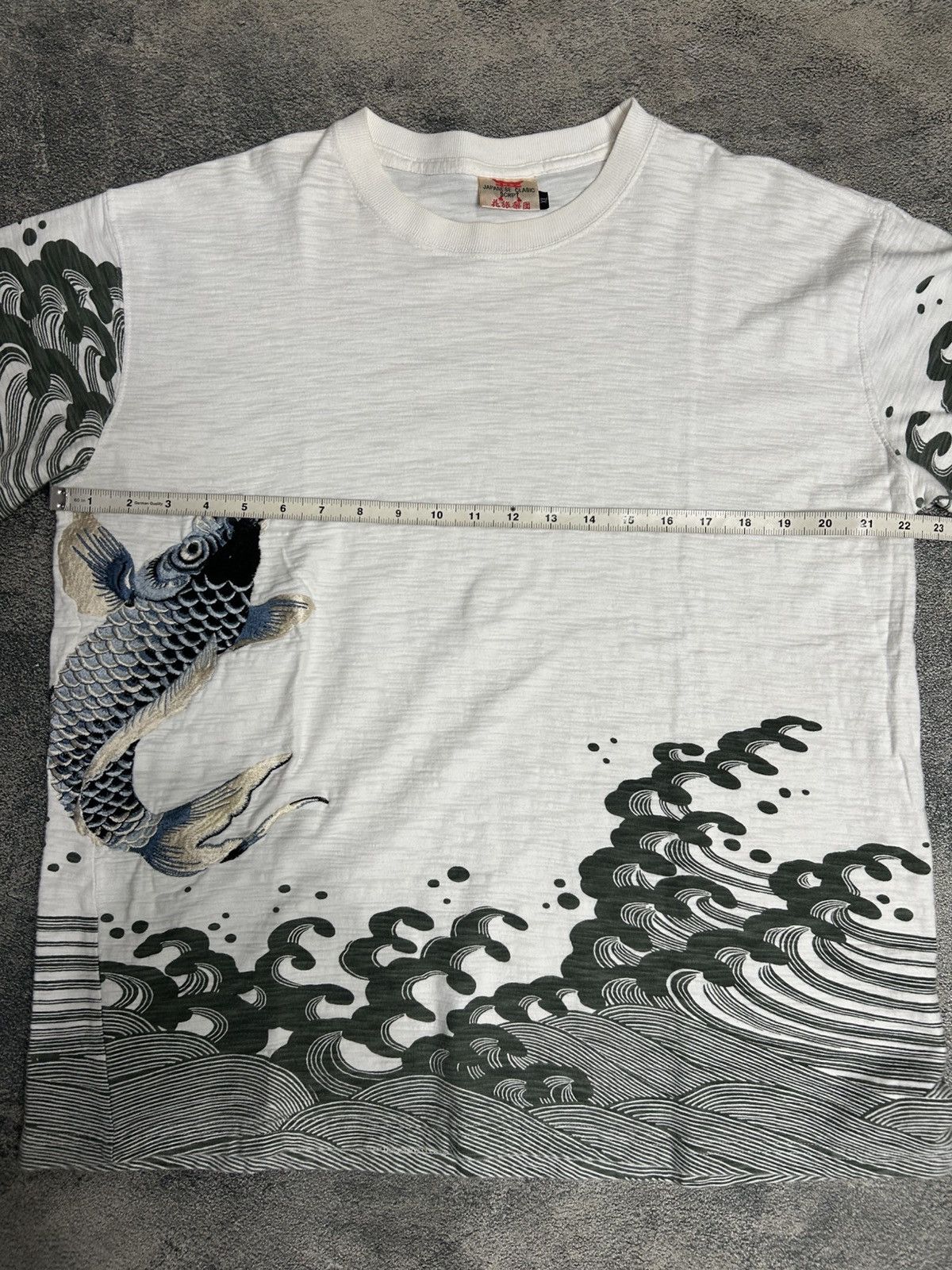 Japanese Brand Vintage Japanese Clasic Script Sukajan Koi Fish Size US XL / EU 56 / 4 - 10 Thumbnail