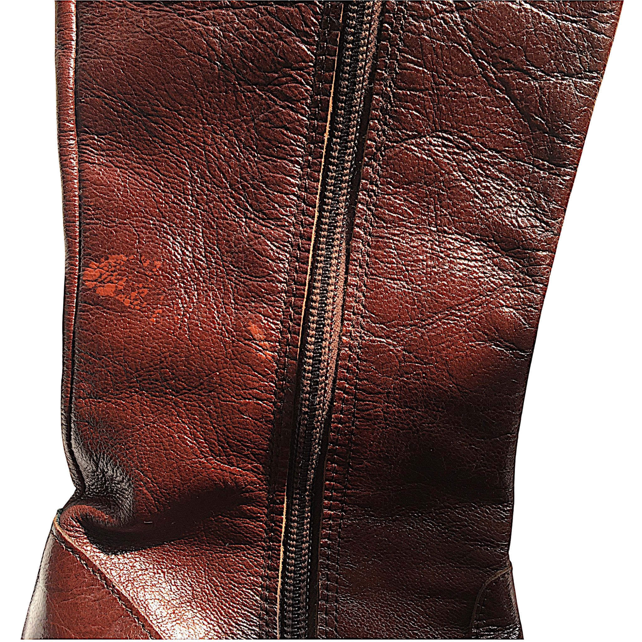 Vintage Burgundy Leather Boots - High Block Heel - France 70s Size US 6 / IT 36 - 24 Thumbnail