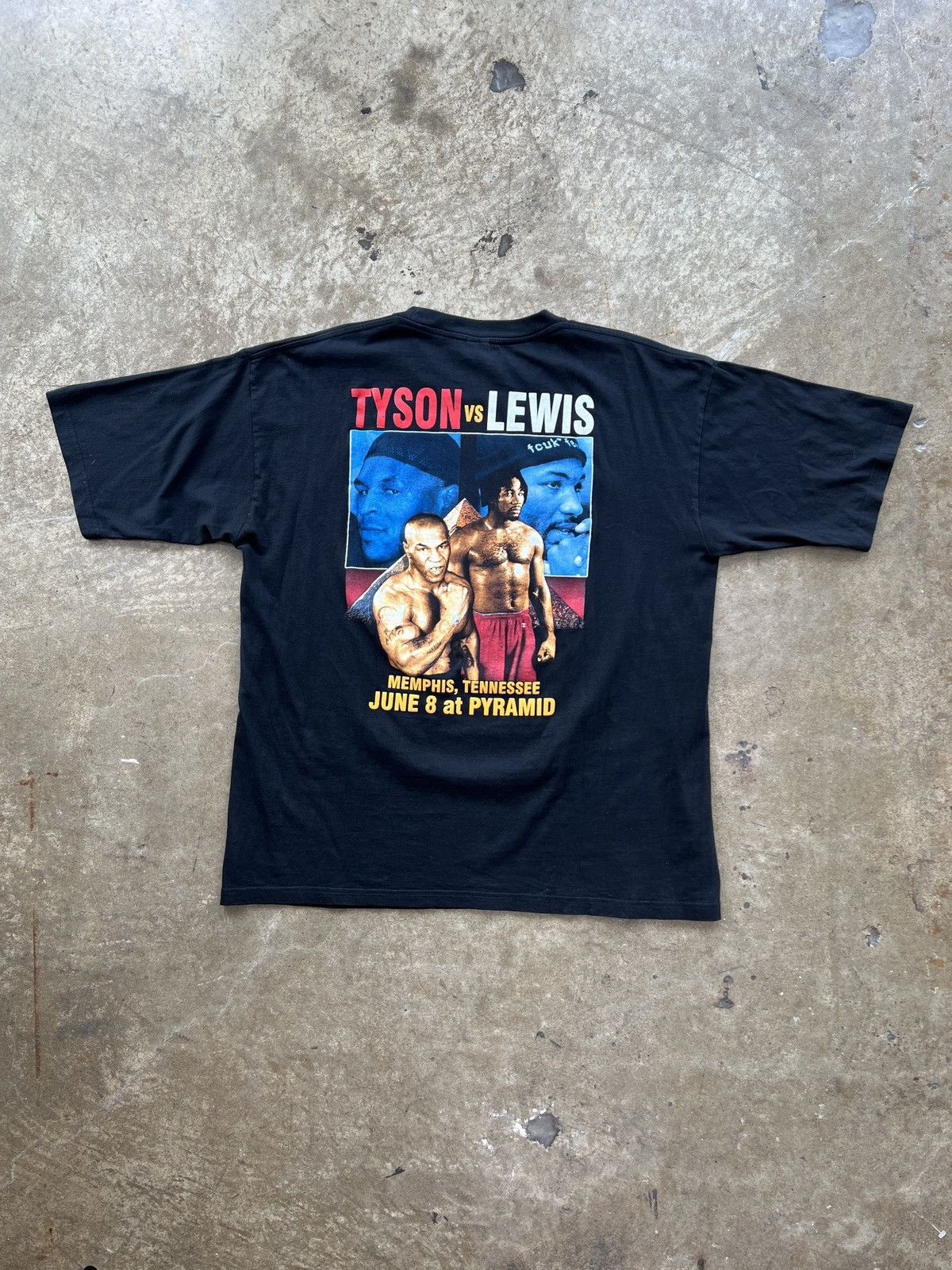 Vintage Vintage Rumble Boxing Mike Tyson Vs. Lewis Pyramid Tee XXL Size US XXL / EU 58 / 5 - 5 Thumbnail
