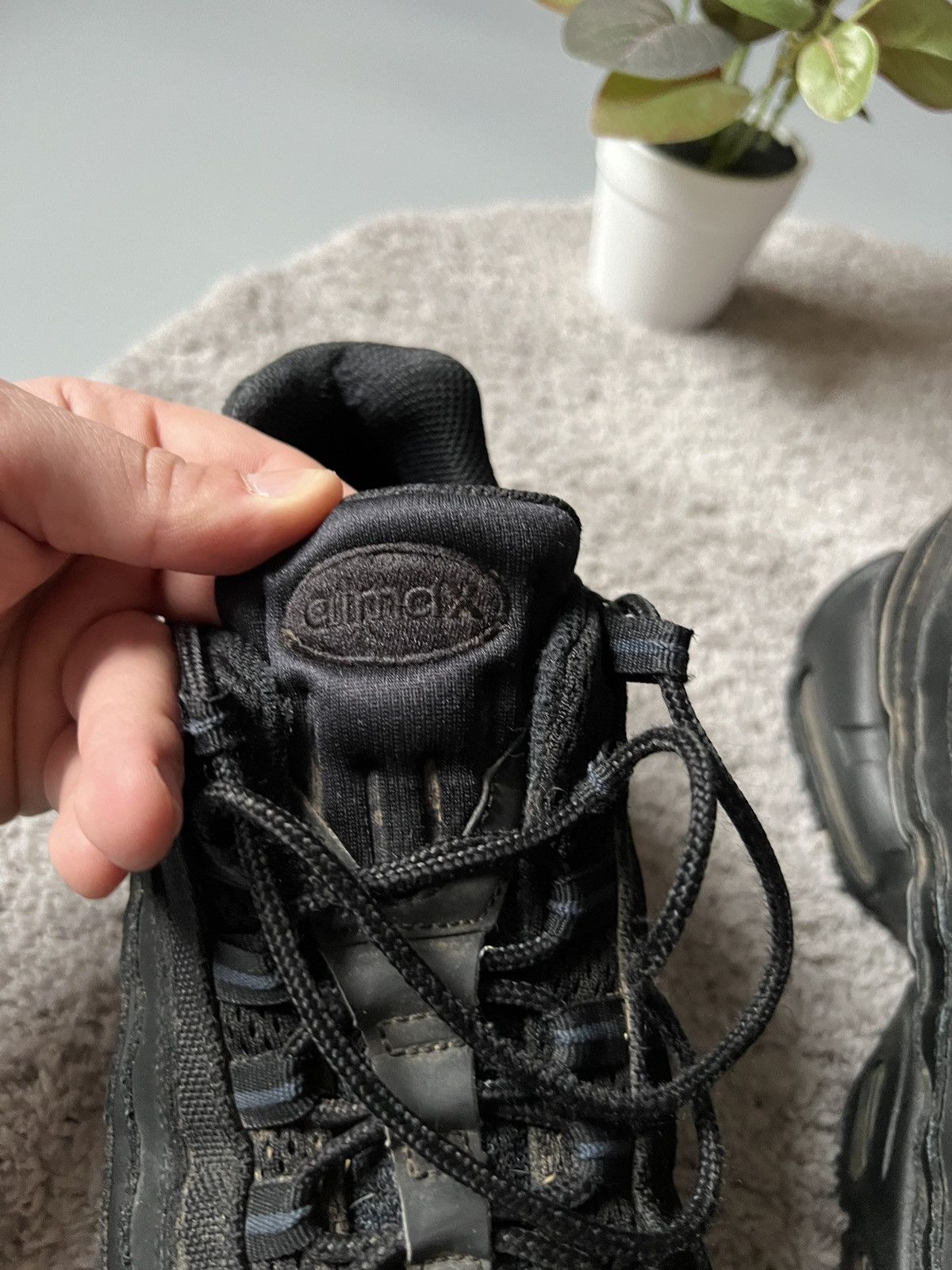Black Shoes Nike Air Max 95 Essential Triple