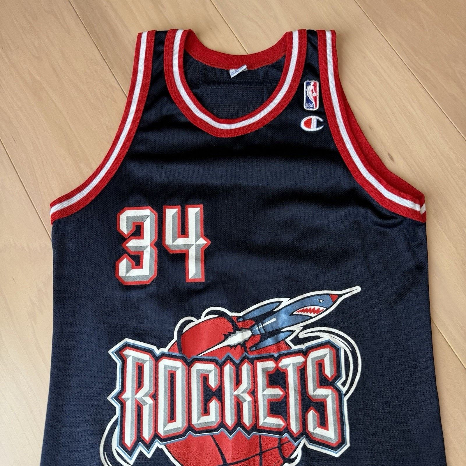 Champion Vintage Hakeem Olajuwon Houston Rockets Jersey 40 Navy Size US S / EU 44-46 / 1 - 4 Thumbnail