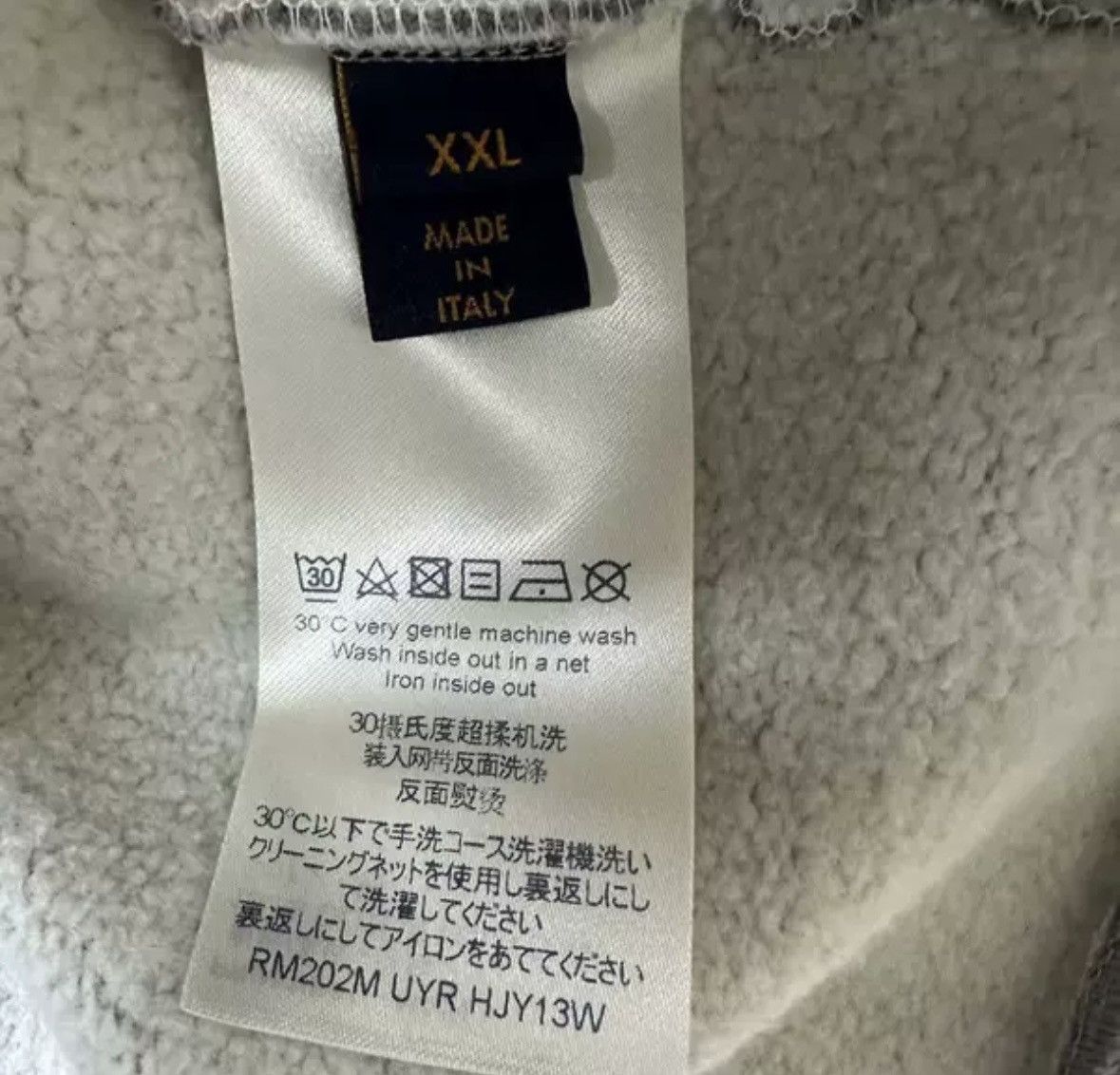 Louis Vuitton Louis Vuitton Nigo collaboration grey round neck hoodie Size US XXL / EU 58 / 5 - 4 Thumbnail