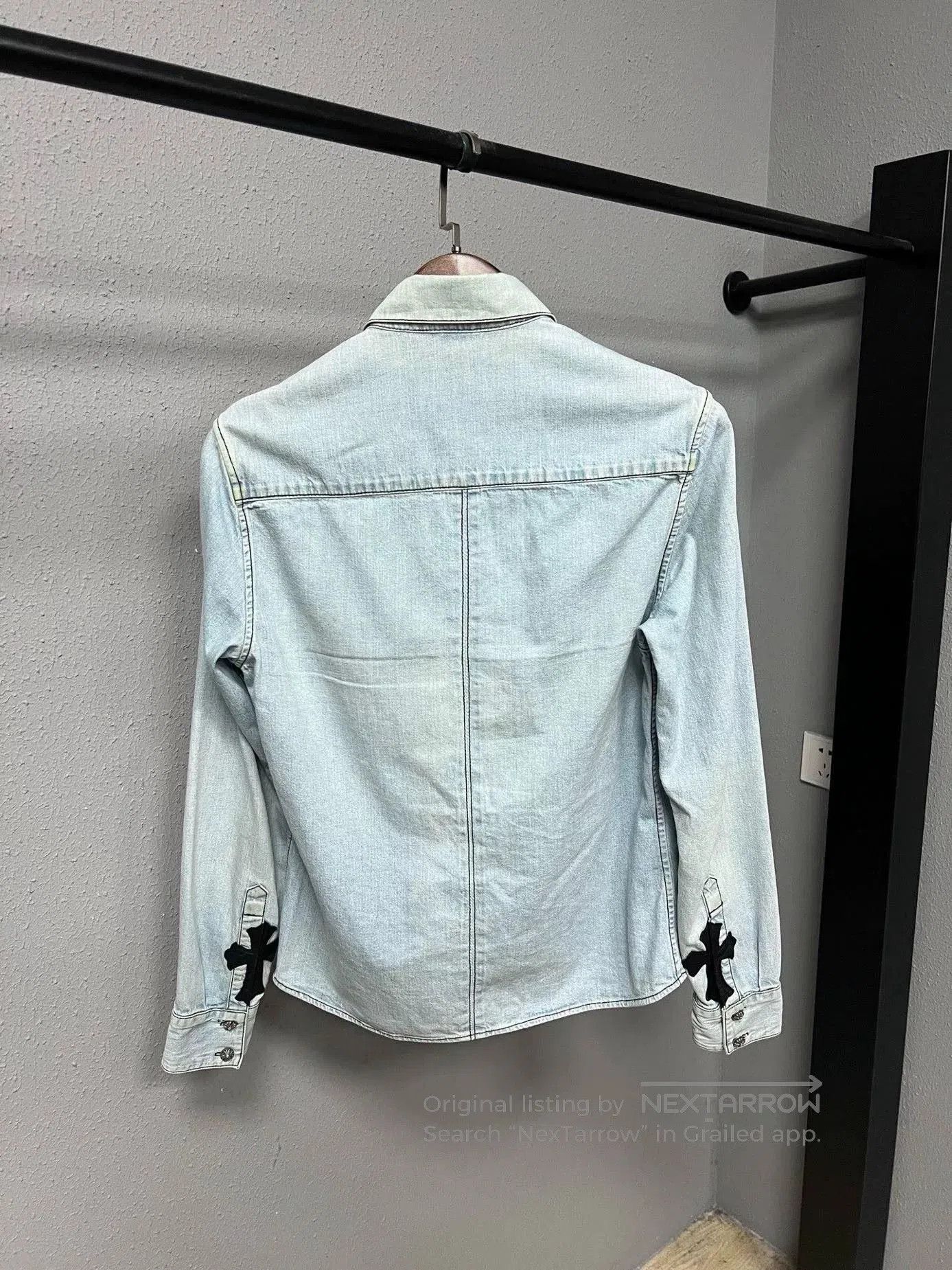 Chrome Hearts Chrome Hearts Cross Patch Denim Shirt. Size US S / EU 44-46 / 1 - 1 Thumbnail