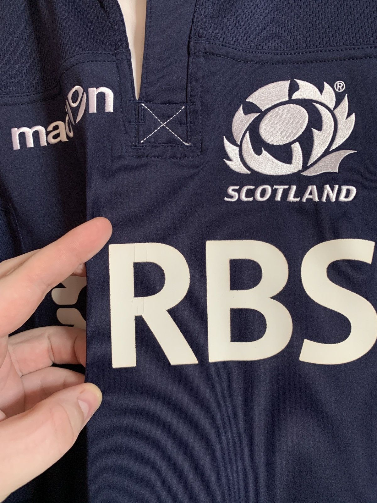 Macron Scotland Home Rugby Union Shirt Macron Jersey Size M Size US M / EU 48-50 / 2 - 5 Thumbnail