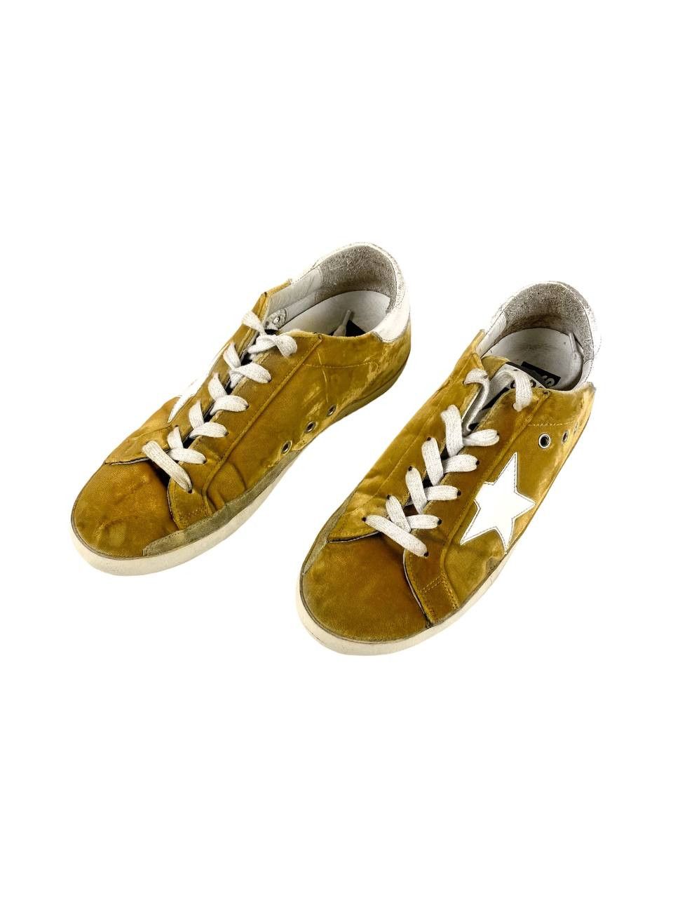 Golden Goose Gold velour sneakers size 39 Italy 🇮🇹