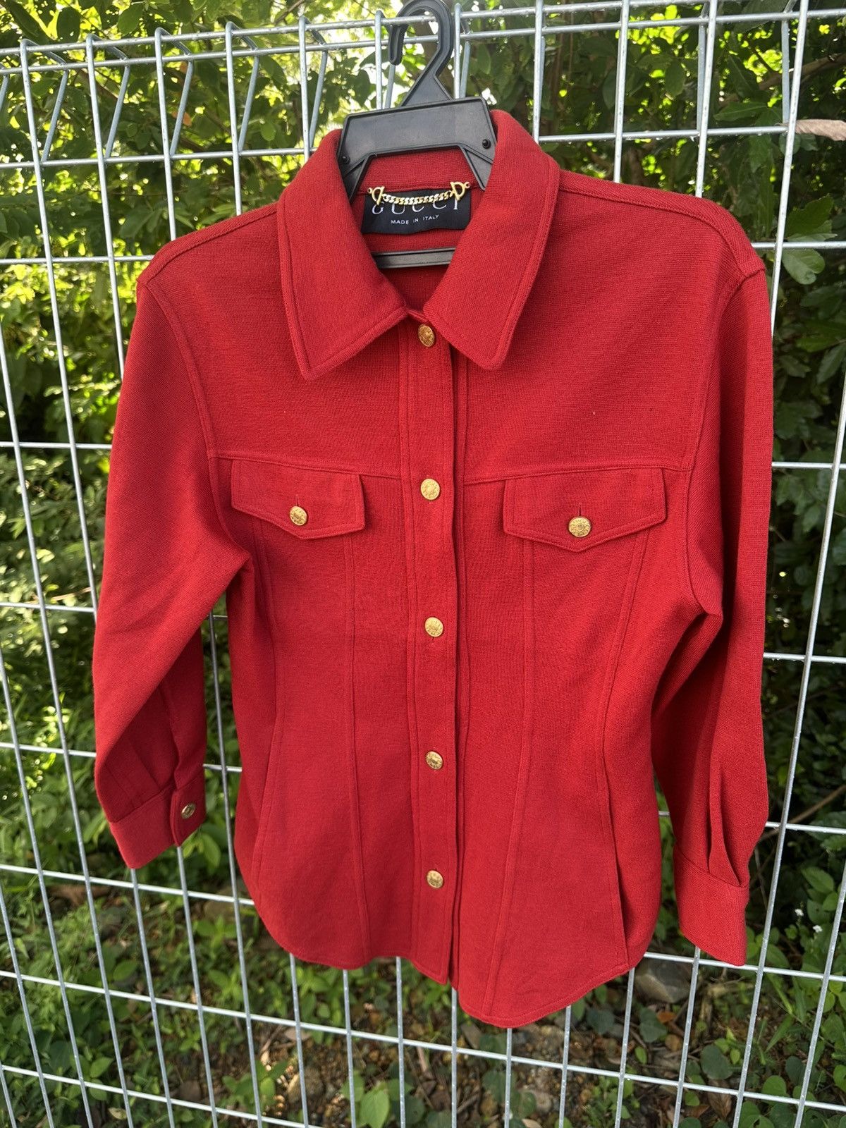Gucci × Vintage Vintage Gucci Button Ups Size US XS / EU 42 / 0 - 5 Thumbnail