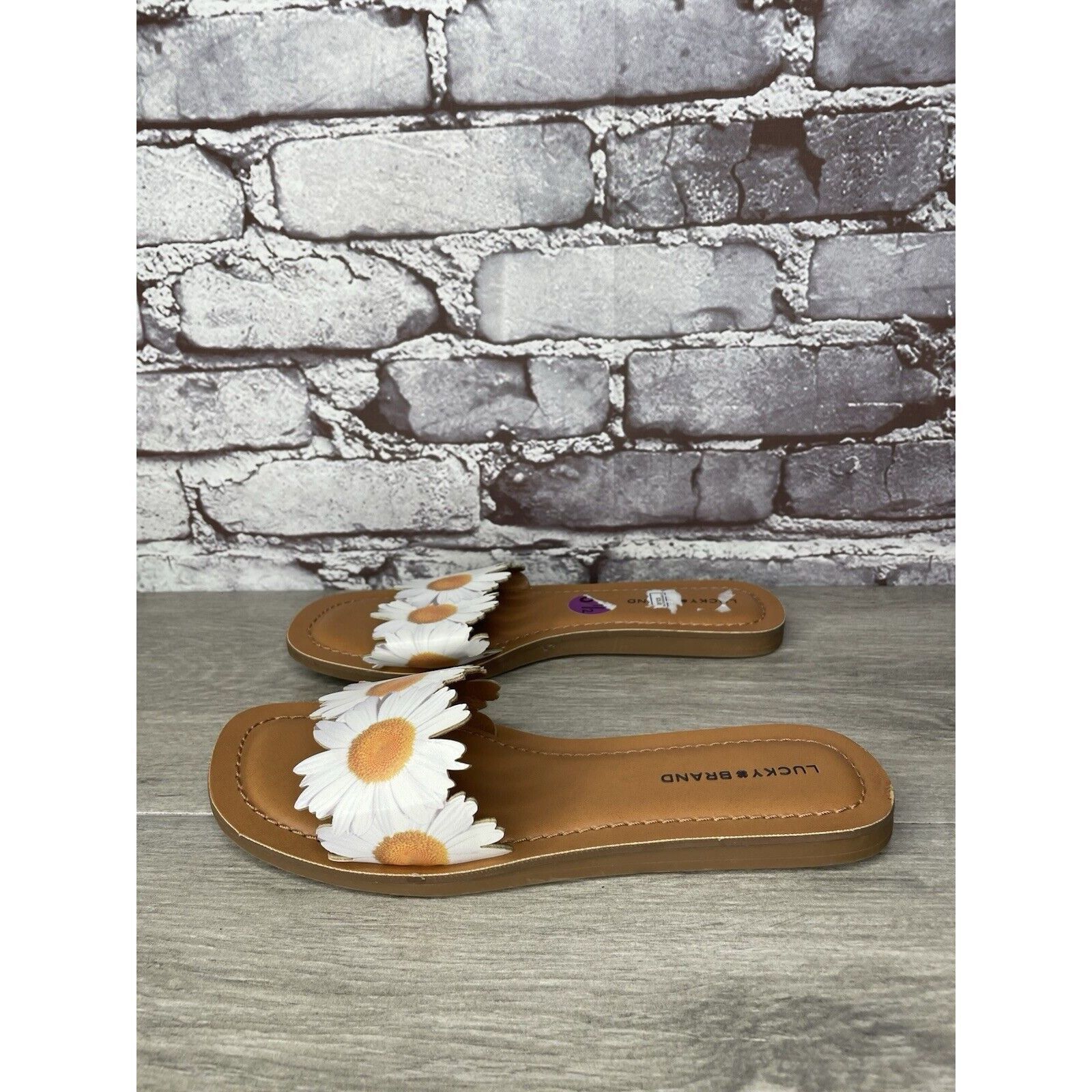 Lucky Brand Lucky Brand Floral Daisy Quiet Luxury Beach Slides Sandals W Size US 6.5 / IT 36.5 - 1 Thumbnail