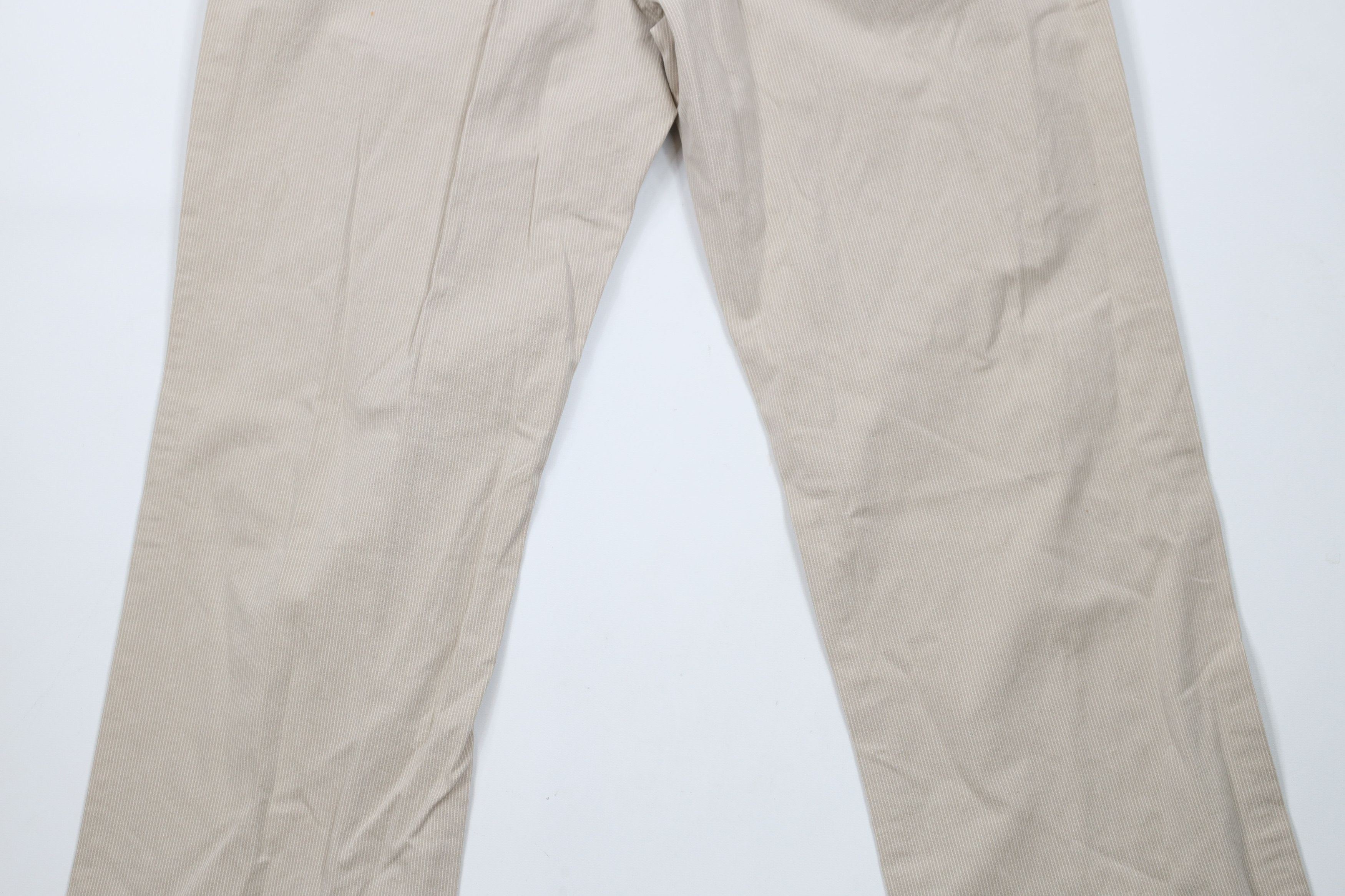 Gap × Vintage Vintage 90s Y2K Gap Surplus Pinstriped Wide Leg Chino Pants Size US 32 / EU 48 - 9 Thumbnail