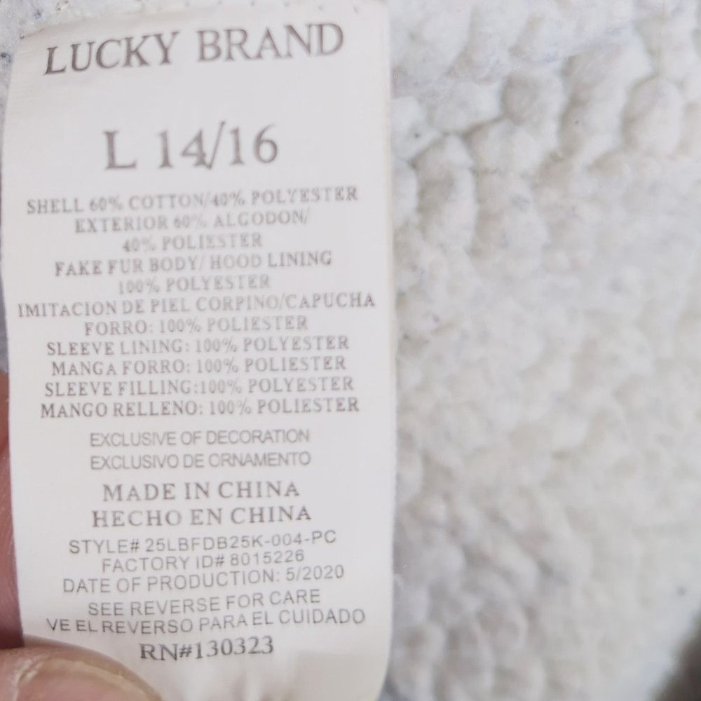 Lucky Brand Lucky Brand Women's Sz L Gray Luckville Bulldogs Hoodie Size L / US 10 / IT 46 - 8 Thumbnail