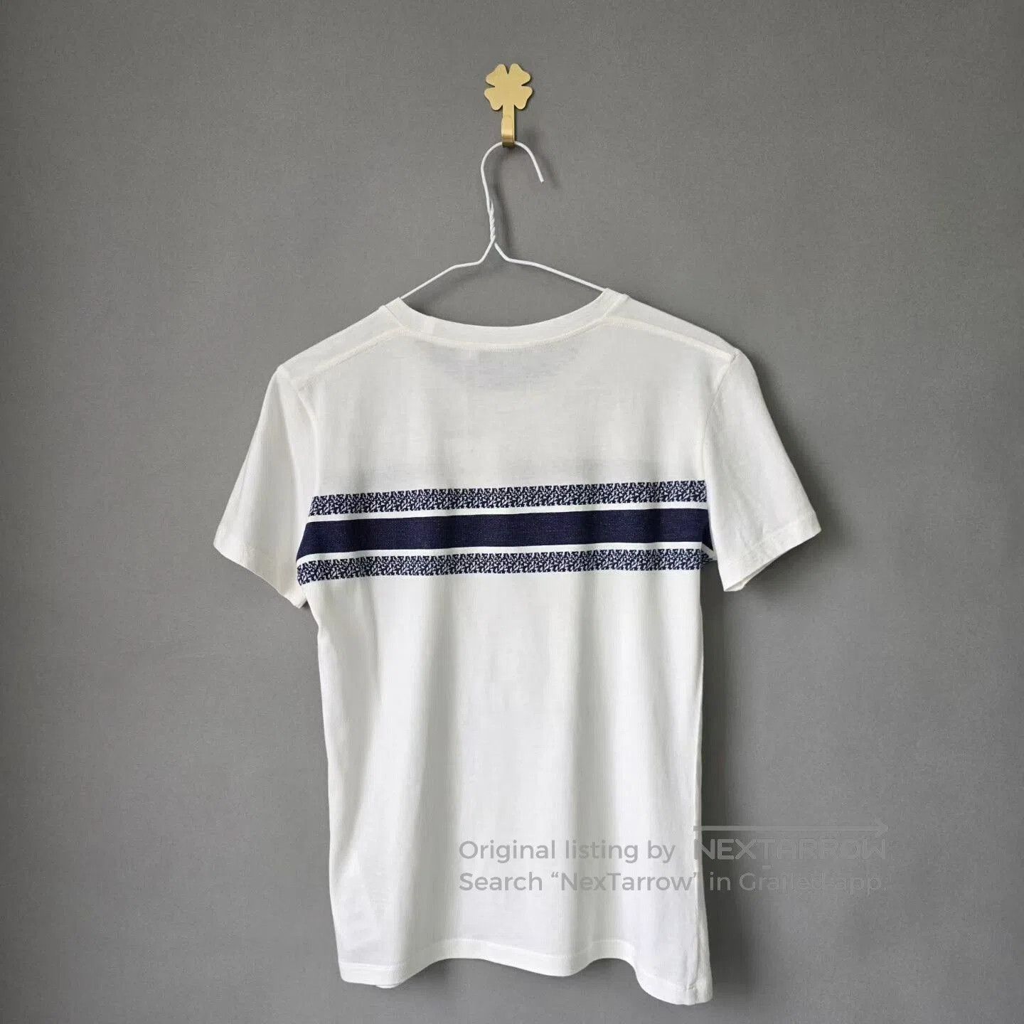 Dior Dior White Striped Short Sleeve T-Shirt. Size XS / US 0-2 / IT 36-38 - 2 Thumbnail