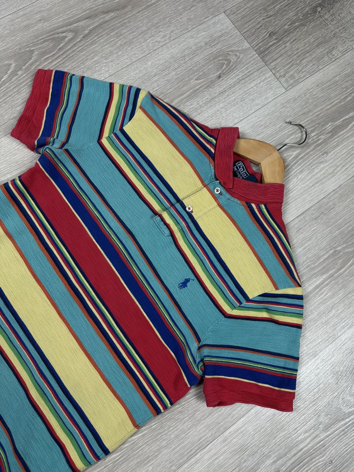 Polo Ralph Lauren × Vintage Vintage Polo Ralph Lauren 90's Southwest Woven Striped Polos Size US M / EU 48-50 / 2 - 3 Thumbnail
