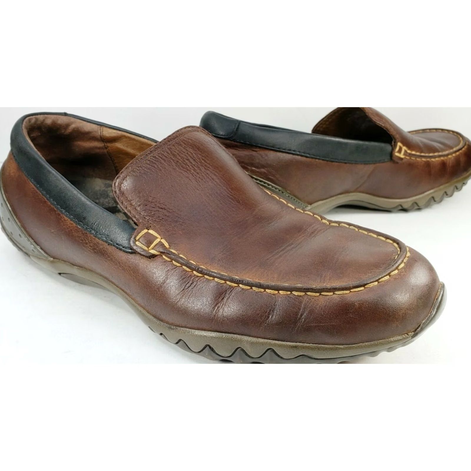 Merrell Merrell Men's Moc Toe Loafer Slip On Brown Leather Insole J73279 Size 9M Casual Workwear Outdoor Lifestyle Leather Upper Insole Material Leather Size US 9 / EU 42 - 2 Thumbnail