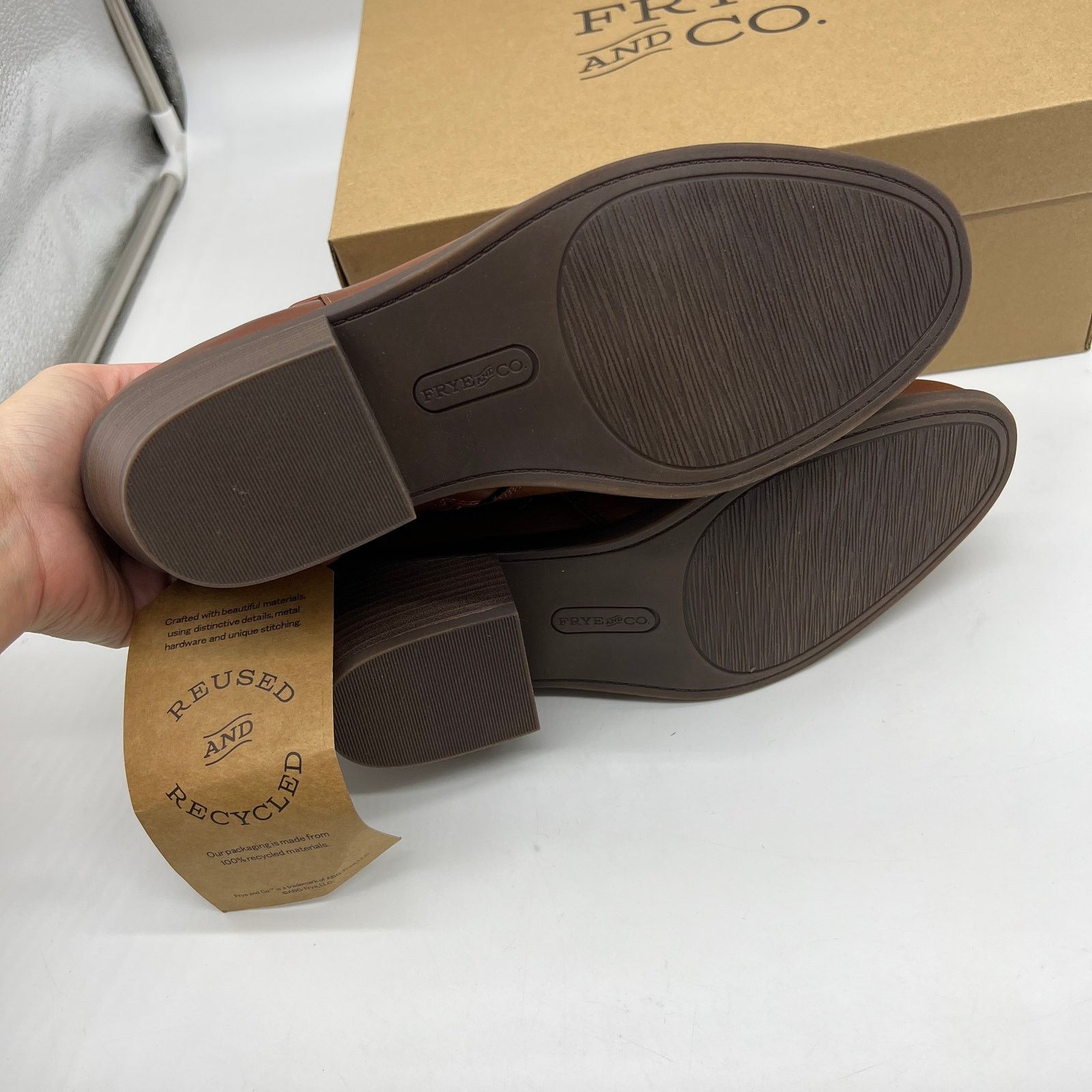 Other Frye and Co. Womens Boden Saddles Style Brown Heel Size US 9.5 / IT 39.5 - 5 Thumbnail