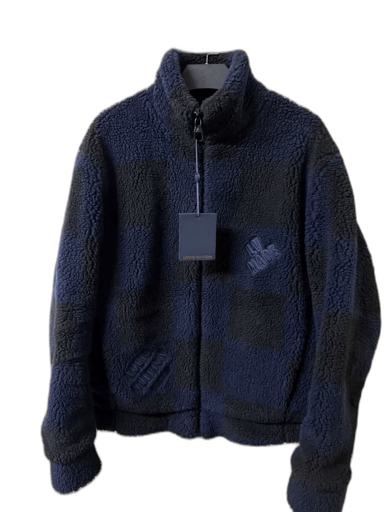 Louis Vuitton Louis Vuitton Blue Black Check Teddy Jacket Size US S / EU 44-46 / 1 - 1 Thumbnail