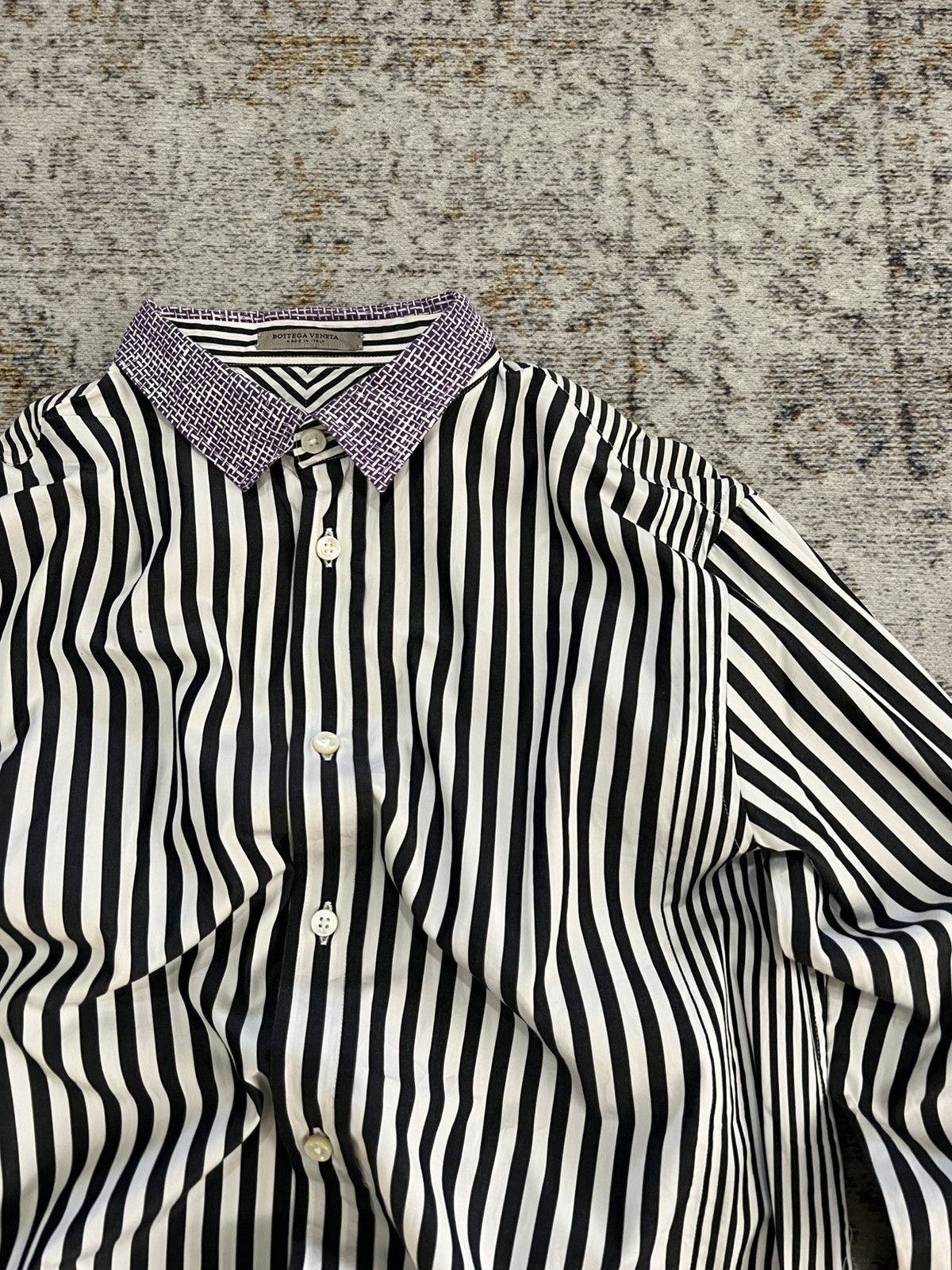 Bottega Veneta Bottega Veneta Stripped Oversized Shirt Size US M / EU 48-50 / 2 - 4 Thumbnail
