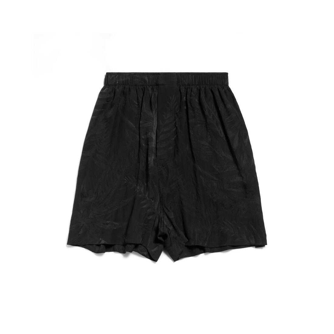 Balenciaga Tropical Flowers Pyjama Shorts in black silk jacquard Size US 32 / EU 48 - 1 Thumbnail