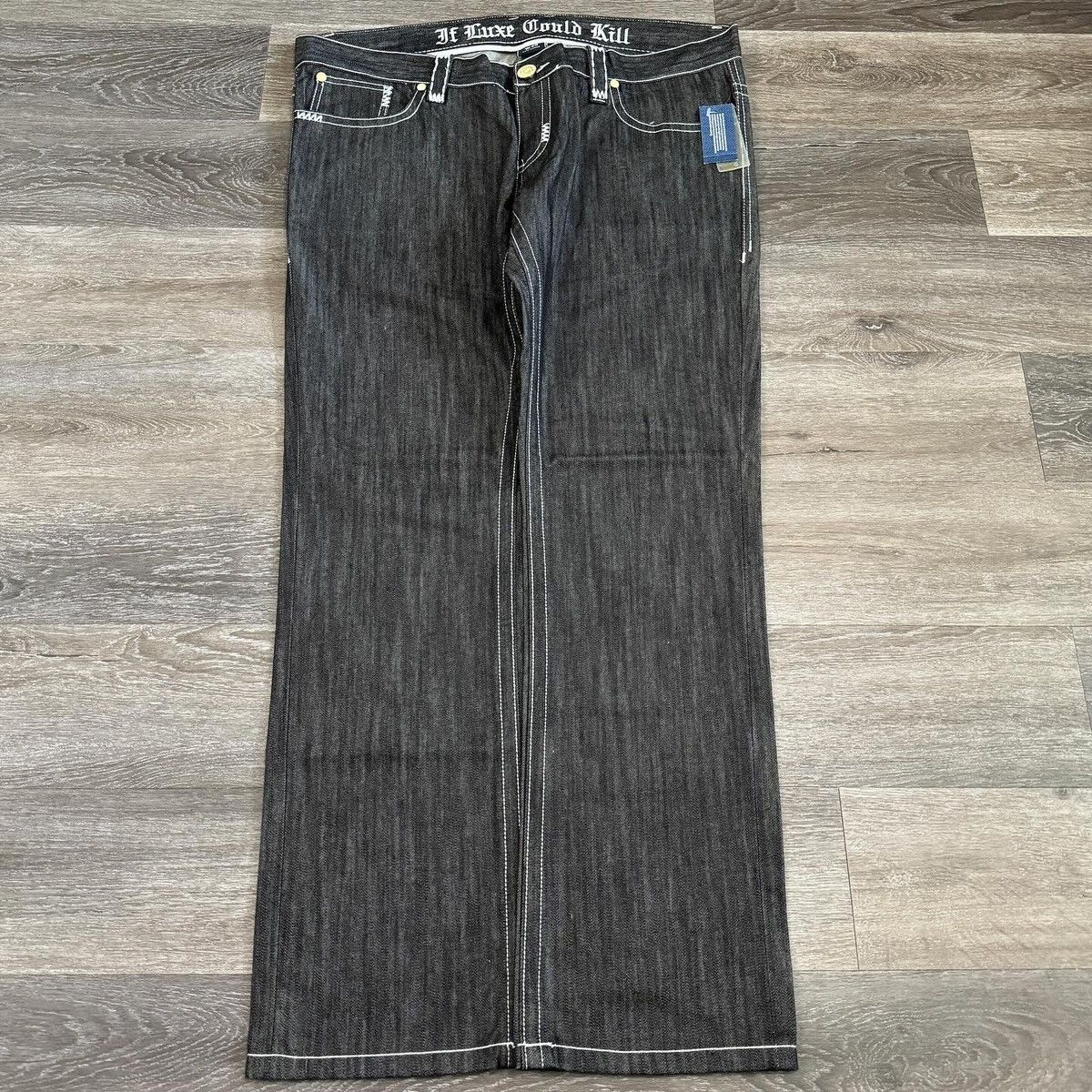 Coogi × Japanese Brand × Vintage Grail Vintage y2k Coogi baggy embroidered luxe jeans Size US 40 / EU 56 - 2 Thumbnail