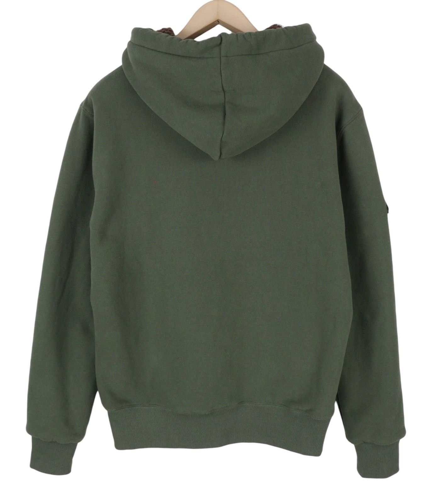 Superdry BORG LINED M Green Sherpa Full Zip Hoodie 87129 Size US M / EU 48-50 / 2 - 2 Thumbnail