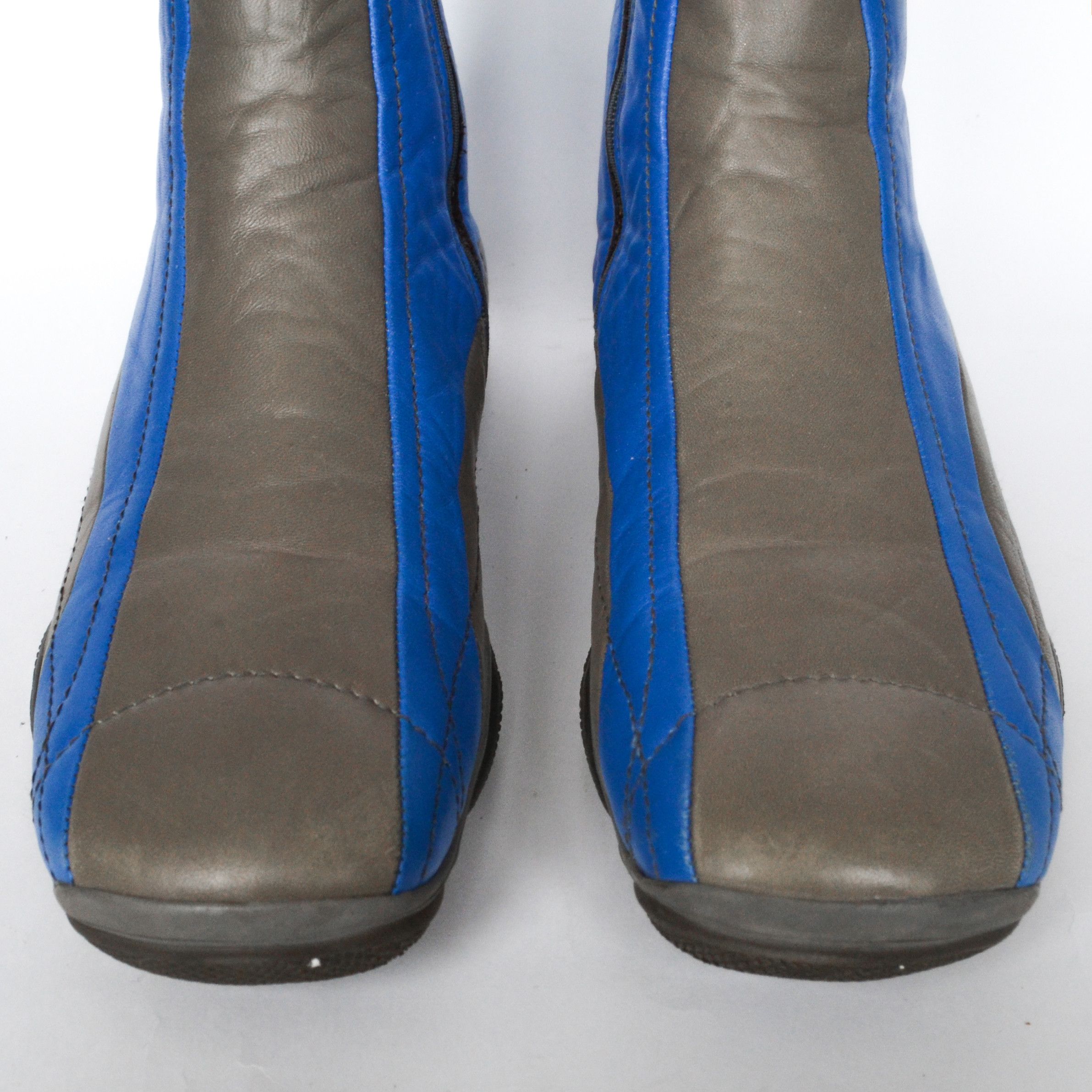 Prada PRADA Boots Vintage Leather Astro Blue Grey 1999 Shoes Size US 8 / EU 41 - 11 Thumbnail